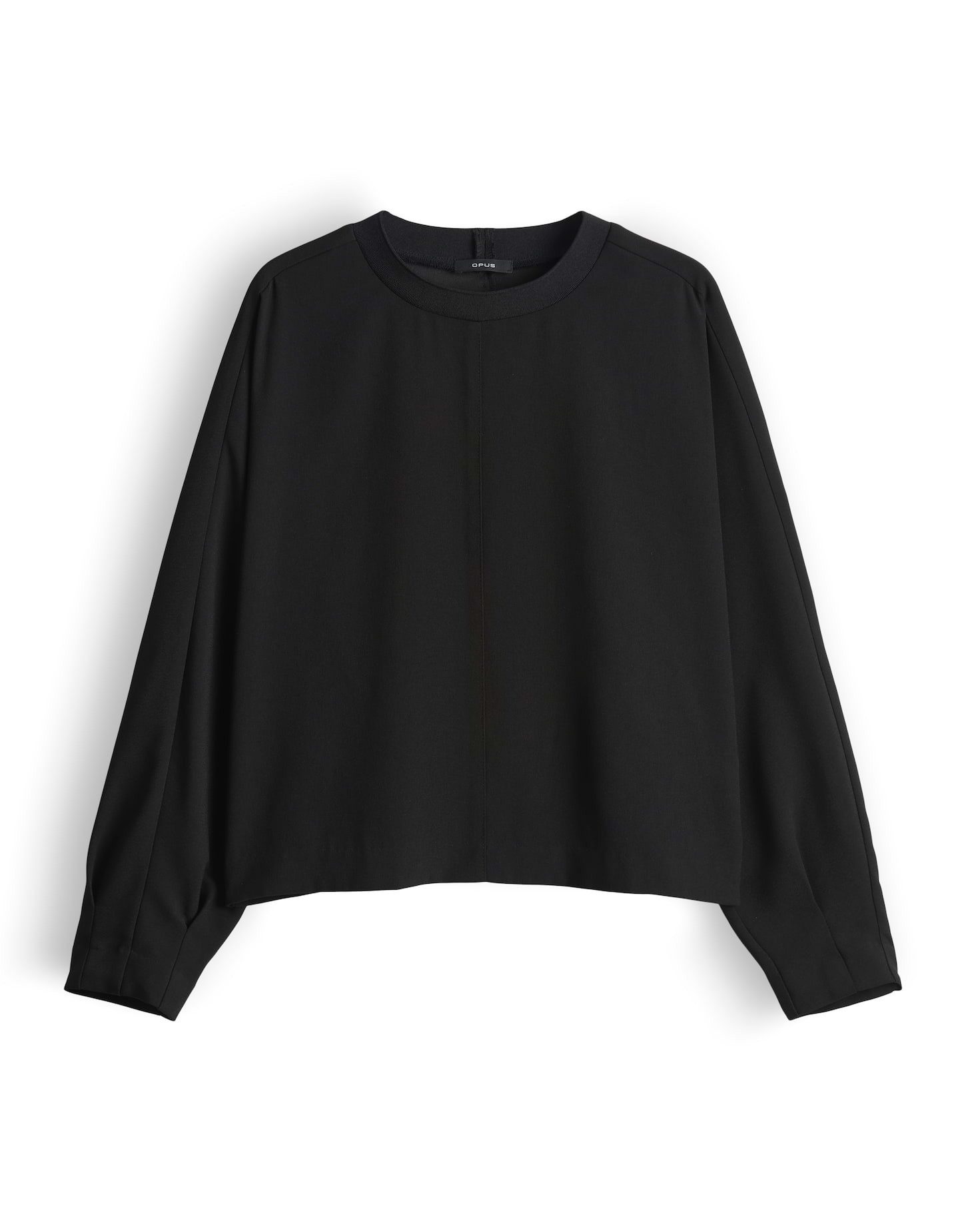OPUS Langarmbluse FLYRA im T-Shirtstyle Lockere Passform, ausgestellter Schnitt, Langarm