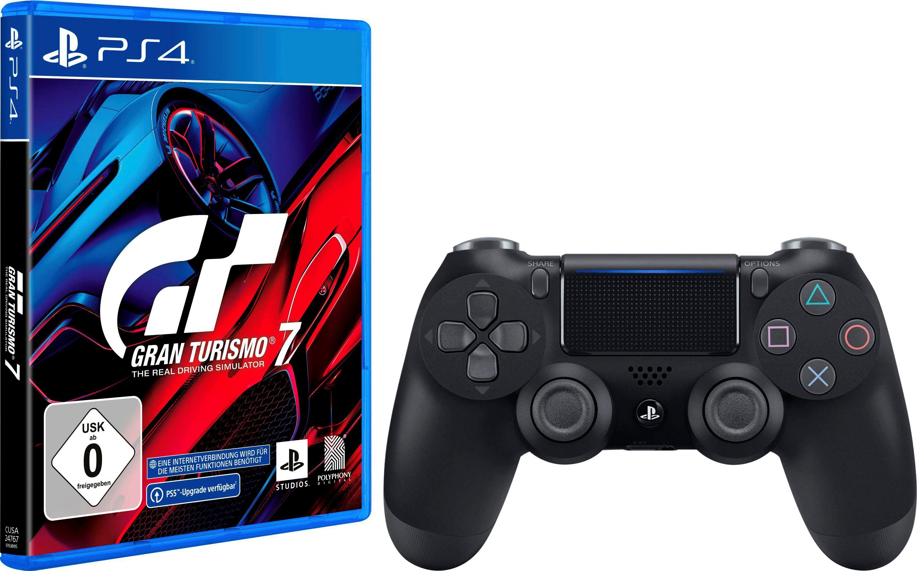 Gran Turismo 7 & Dualshock 4 Controller PlayStation 4, Ein noch  realistischeres Fahrerlebnis erwartet dich dank haptischem Feedback