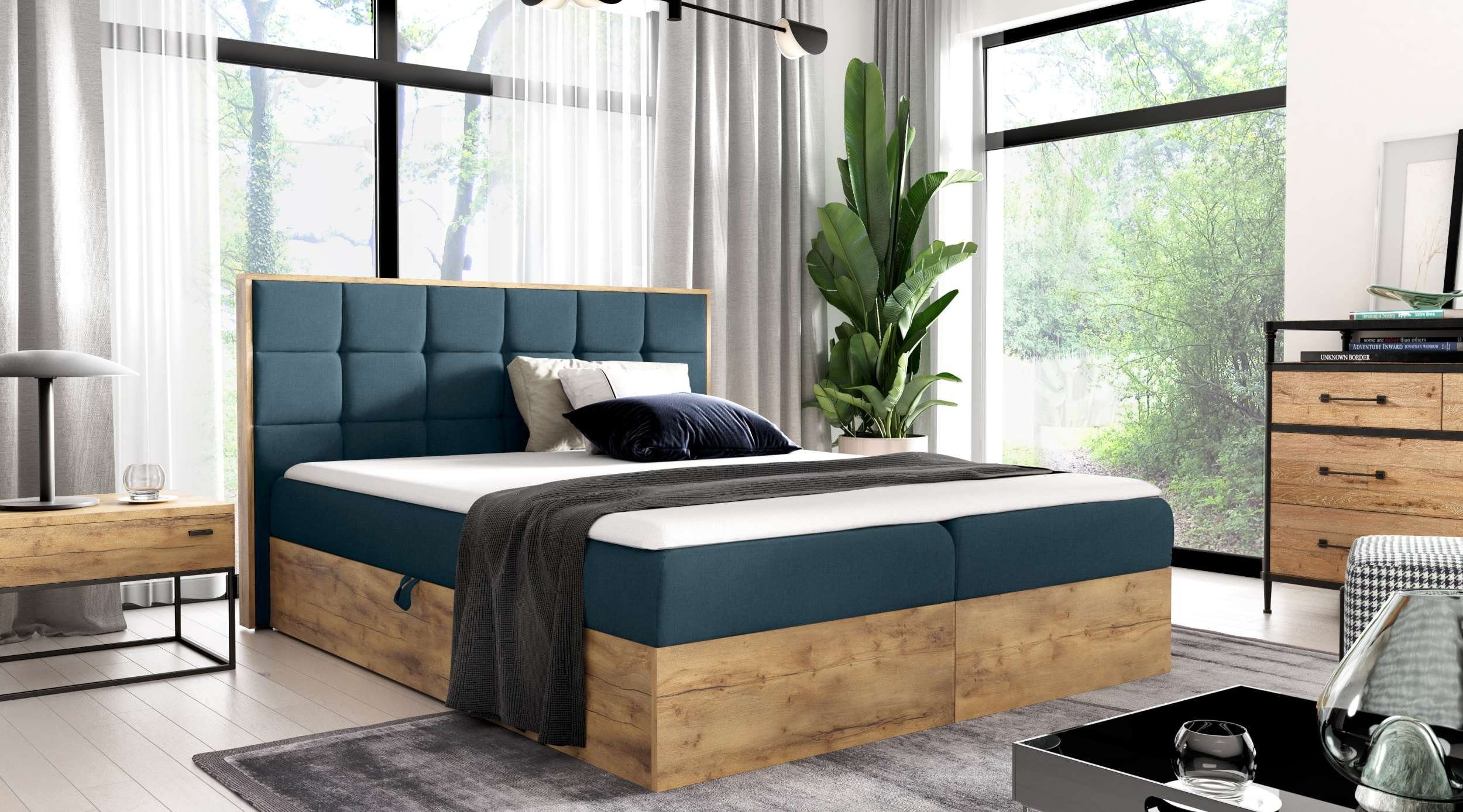 99rooms Boxspringbett Florida (Schlafzimmerbett, Bett), 120/140/160/180/200 günstig online kaufen
