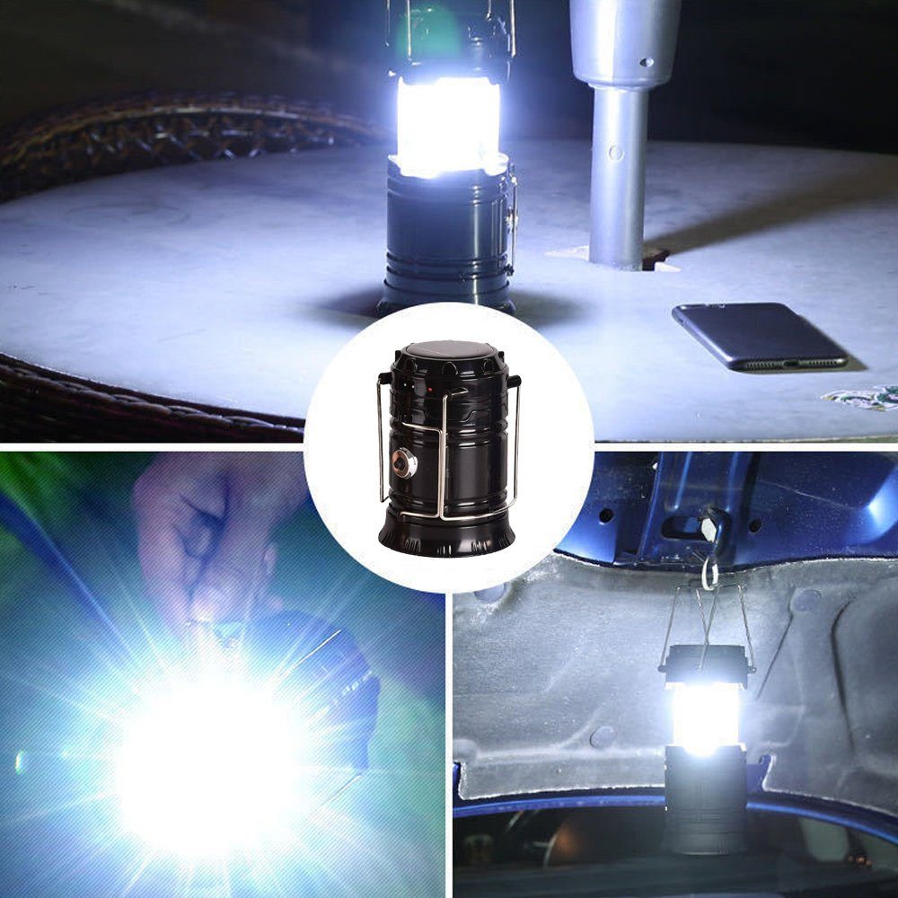 Laterne Handkurbel Laterne, GelldG mit LED Camping Notfallleuchte Wasserdicht LED