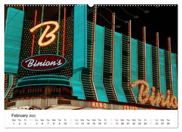 CALVENDO Wandkalender Las Vegas Neon 2023 / UK-Version (Premium-Calendar 2023 DIN A2 Landscape)