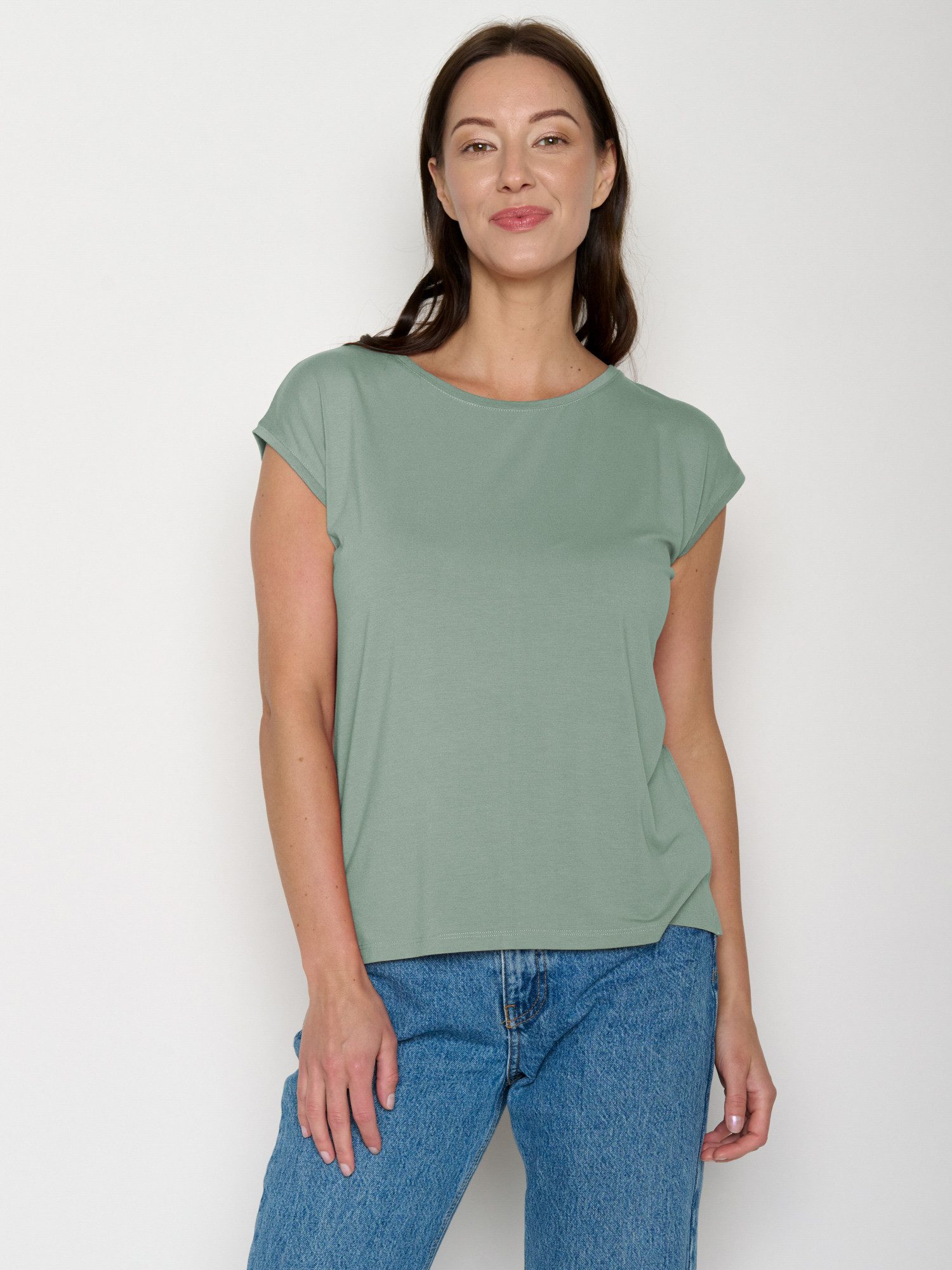 GreenBomb T-Shirt Timid Basic Motiv Basic (1-tlg., 1) lockerer kurzer Schni günstig online kaufen