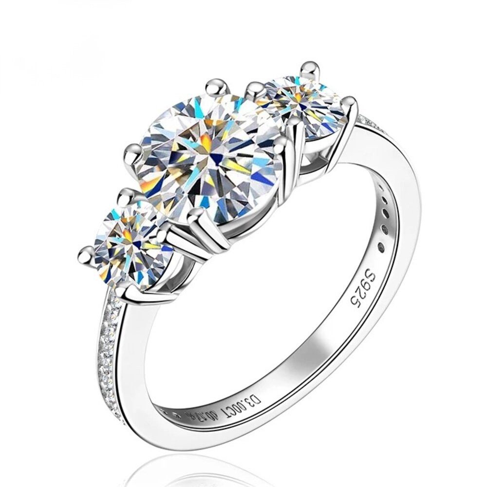 ROUGEMONT Verlobungsring Moissanit Verlobungsring 925 Silber Weißgold +Zert günstig online kaufen