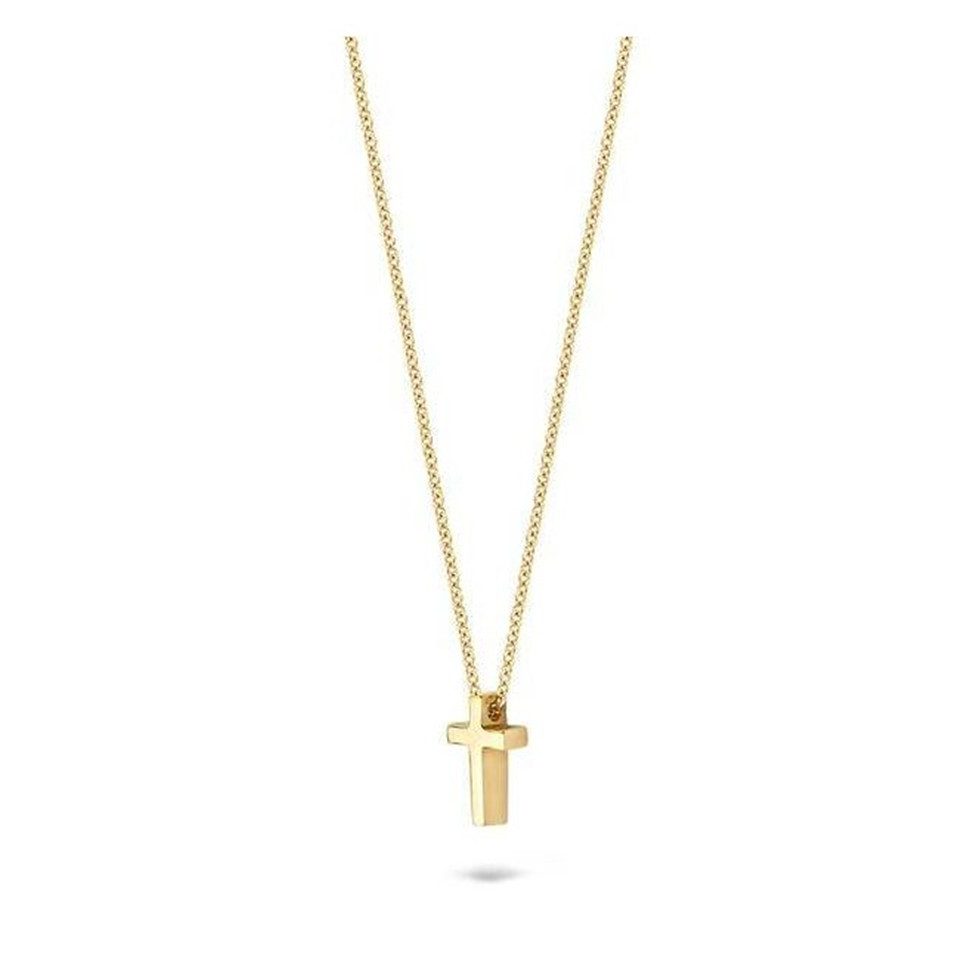 Blush Goldkette BLUSH Halskette 14 Karat Gelbgold mit Anhänger Kreuz 3091YG günstig online kaufen