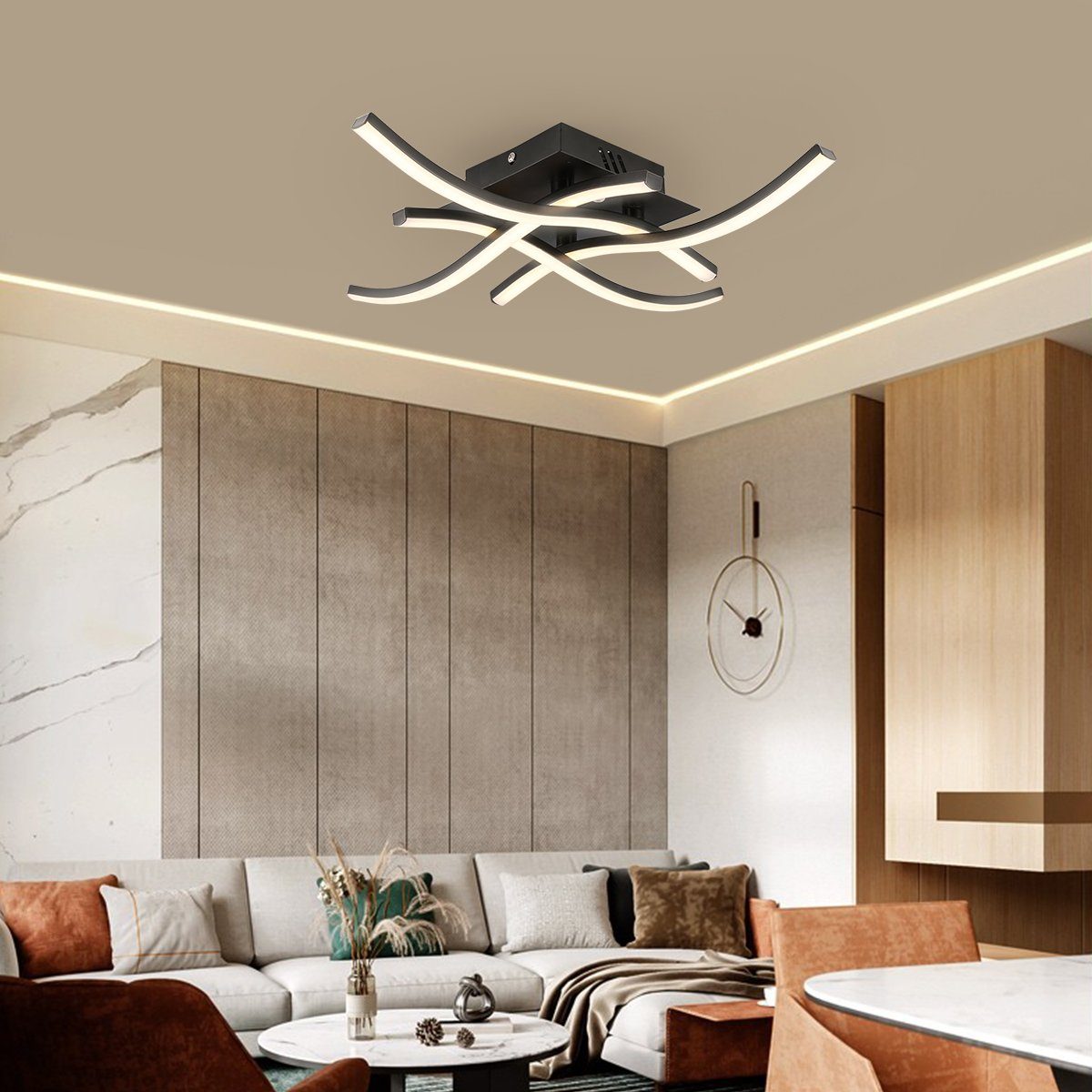WILGOON Deckenleuchte Wohnzimmerlampe Modern LED Deckenleuchte günstig online kaufen