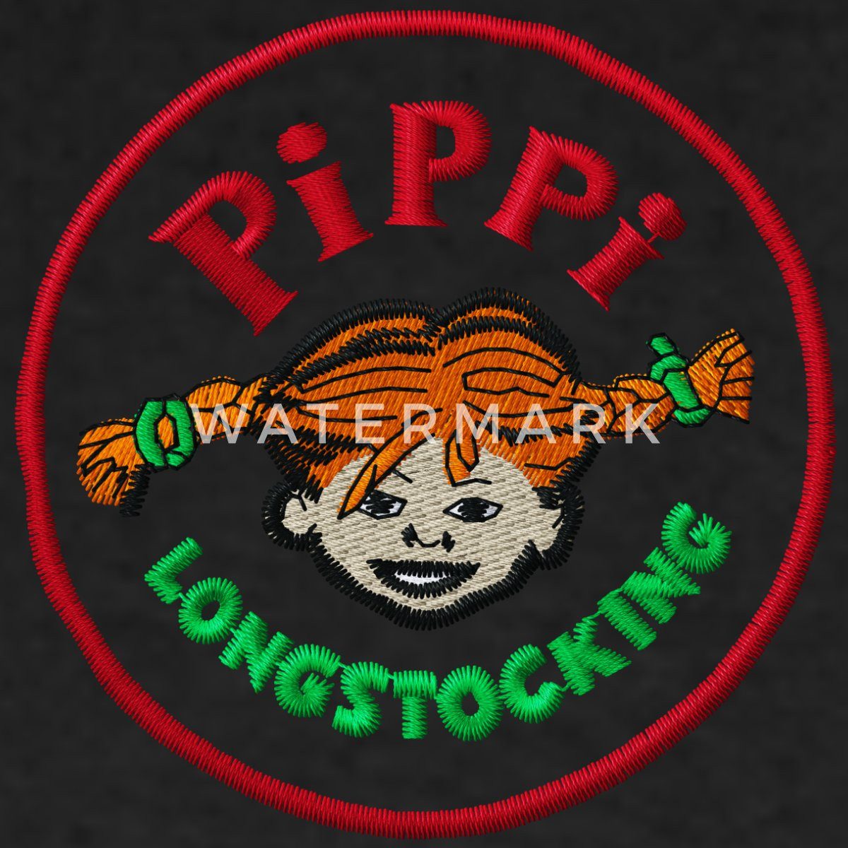 Spreadshirt Hoodie Pippi Langstrumpf Portrait Rundes Logo Herren Premium Hoodie (1-tlg)