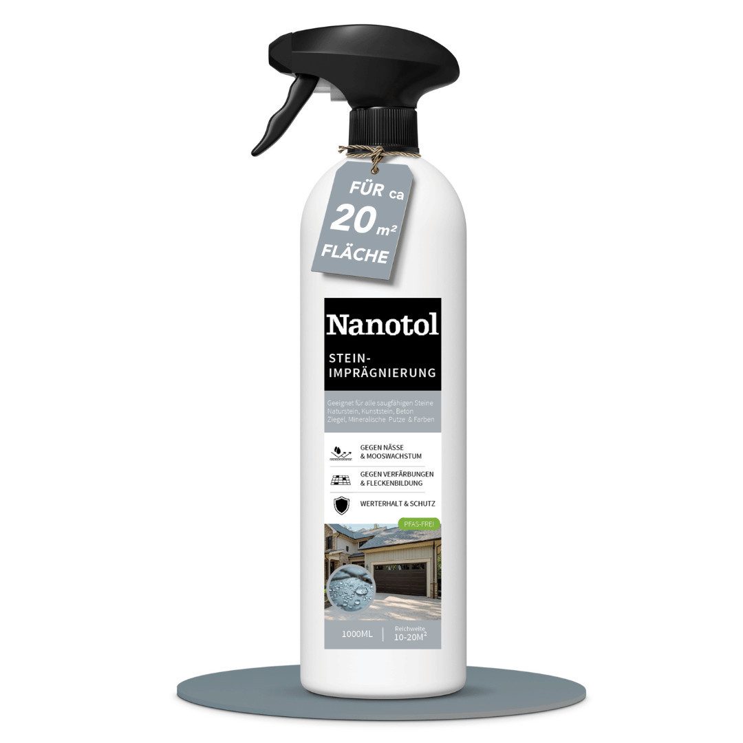 Nanotol Steinimprägnierung (offenporige Fliesen & Fugen) Naturstein-Imprägnierung (1 St), 1L - PFAS frei