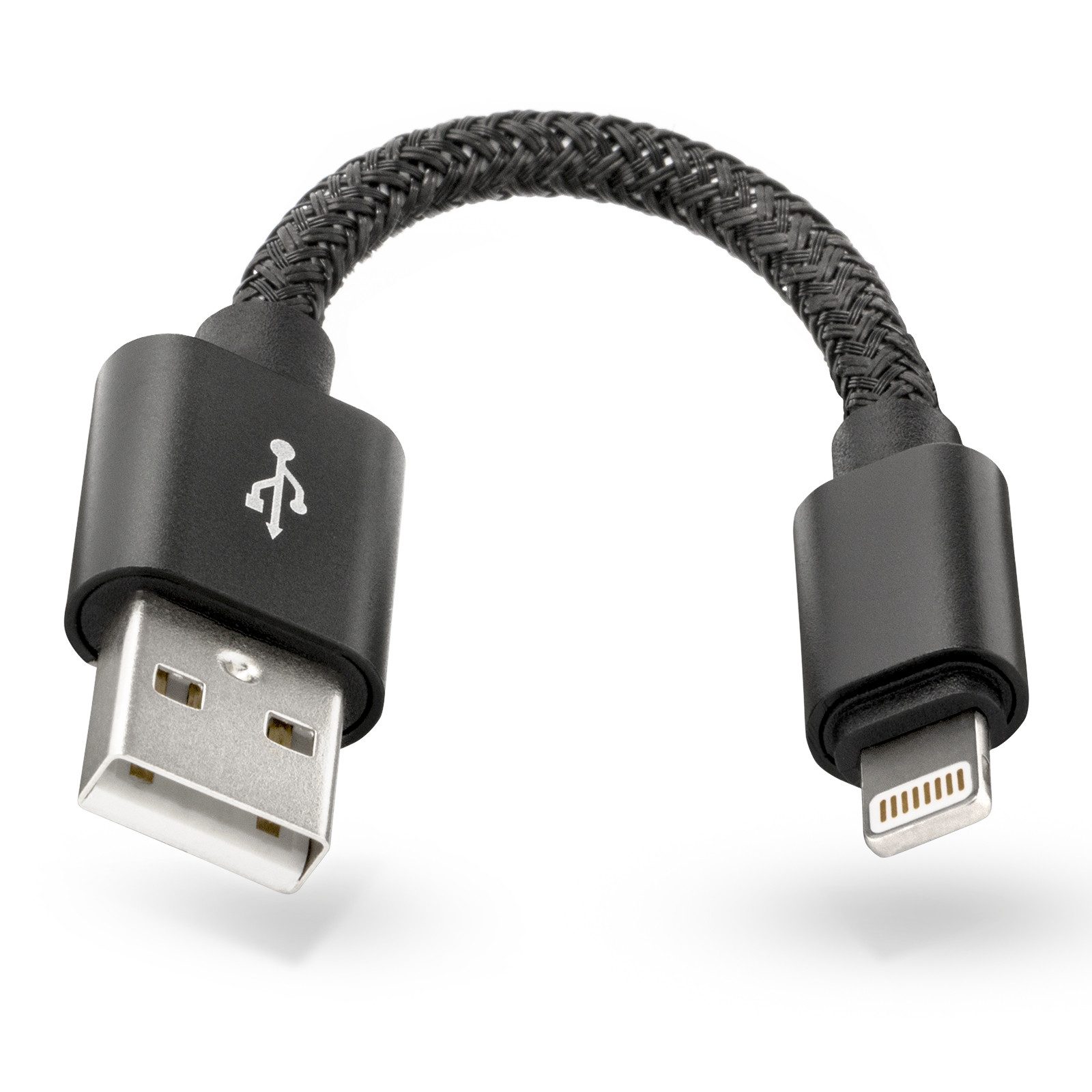 12cm Daten Lade Kabel Synchronisieren Nylon Stecker passend für Apple Smartphone-Kabel