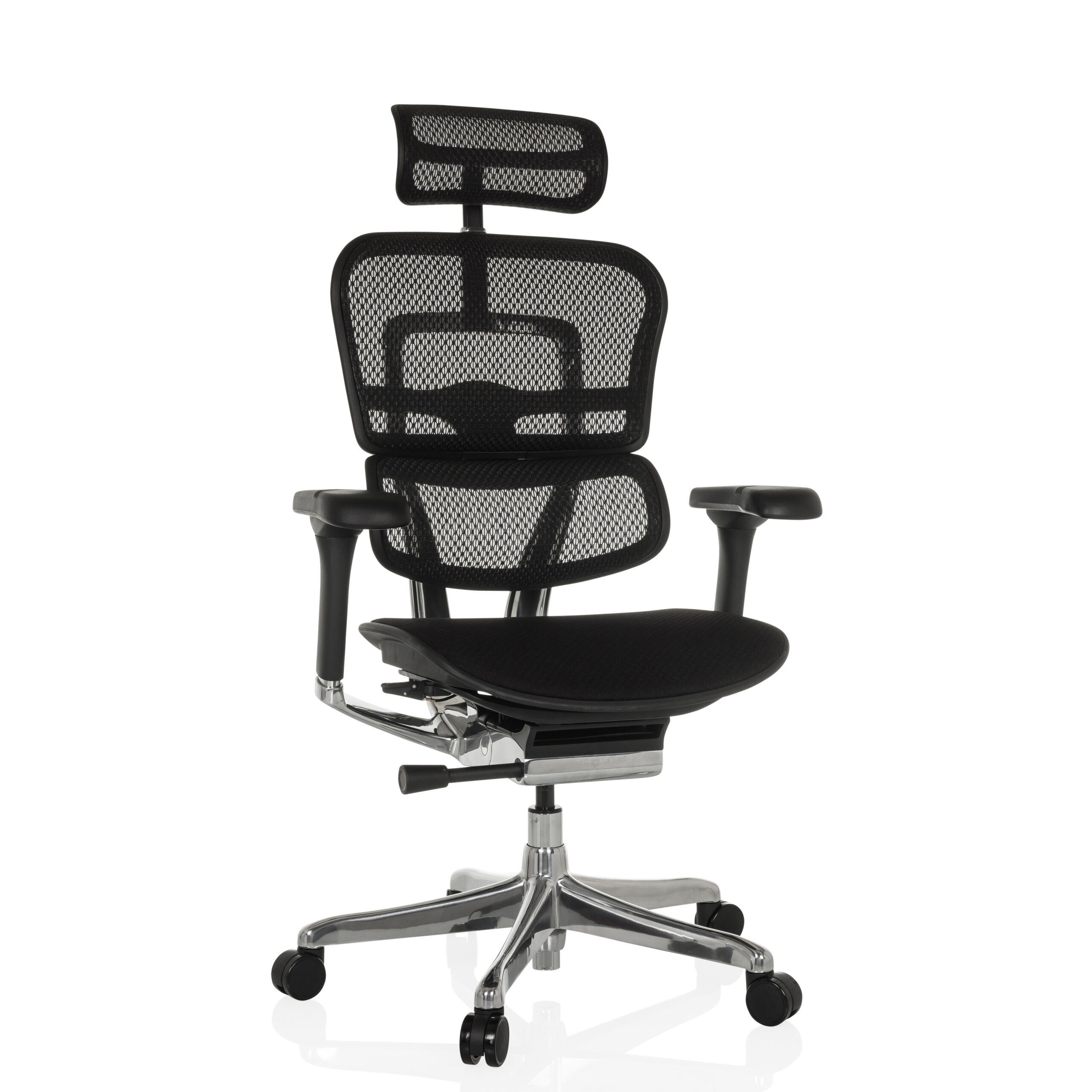 hjh OFFICE Drehstuhl Luxus Chefsessel Ergohuman Gen2 Stoff / Netzstoff (1 St), Profi Bürostuhl Schreibtischstuhl ergonomisch