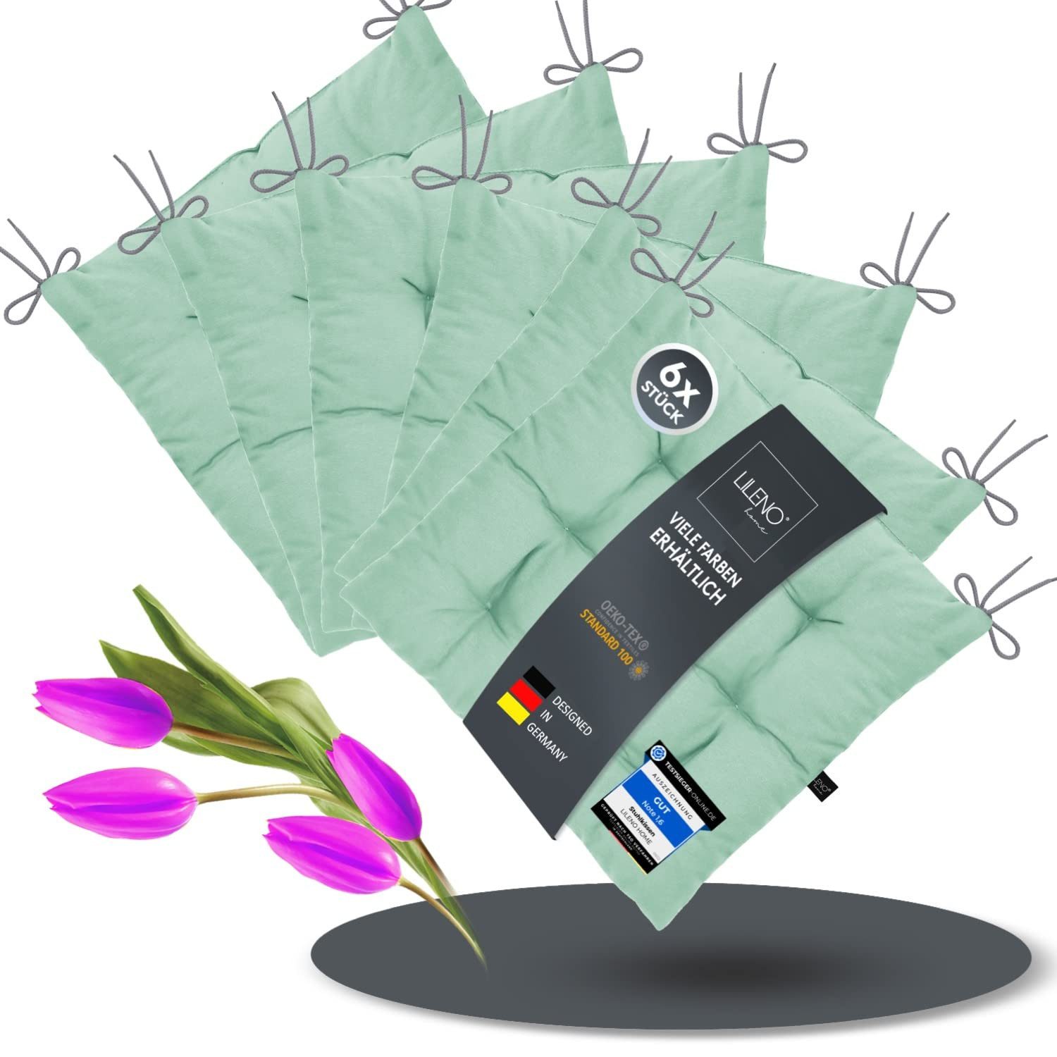 LILENO HOME Stuhlkissen Sitzkissen für Gartenstuhl, günstig online kaufen
