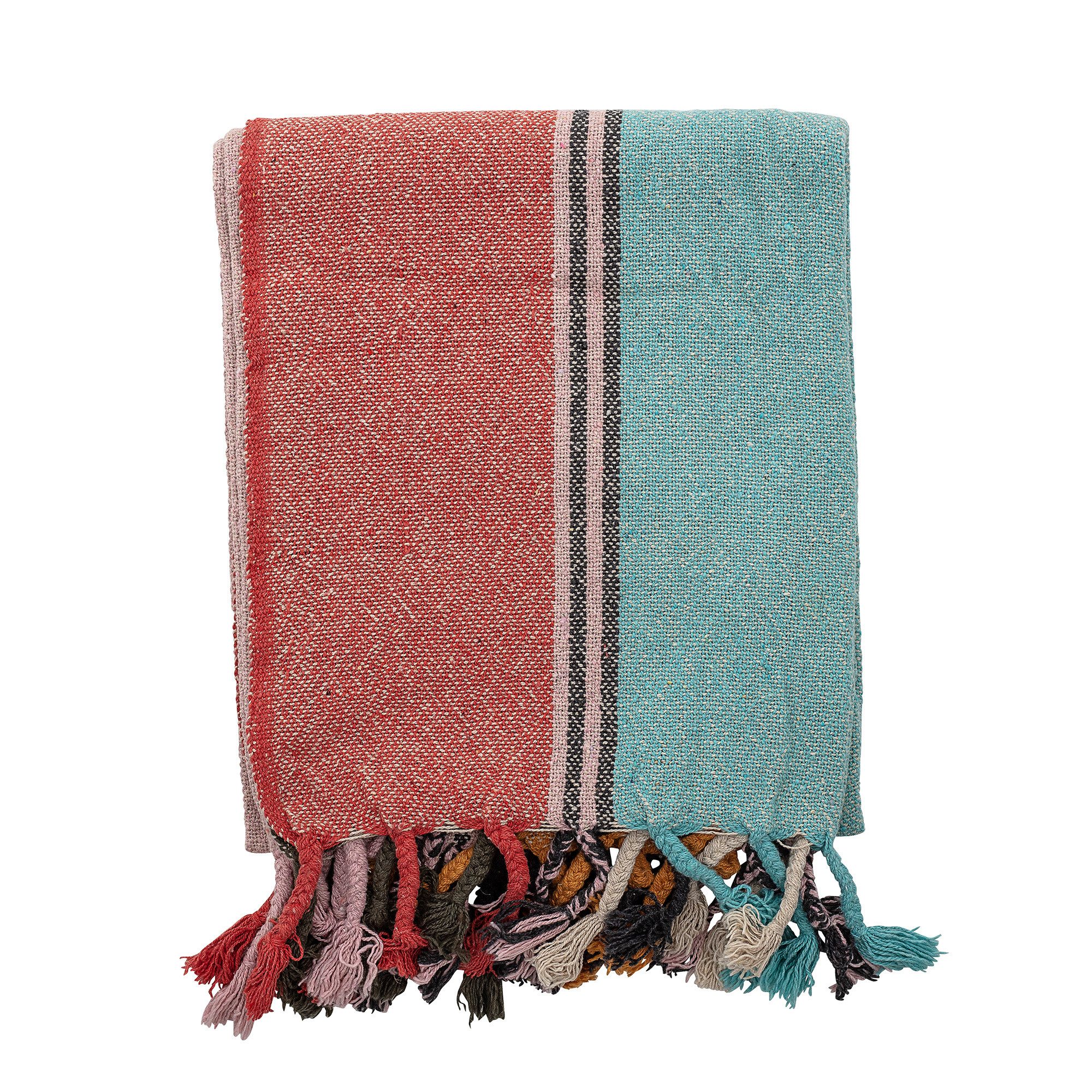Plaid Bloomingville Decke Lea auf Baumwollmischung 160 x 130 cm, Bloomingville