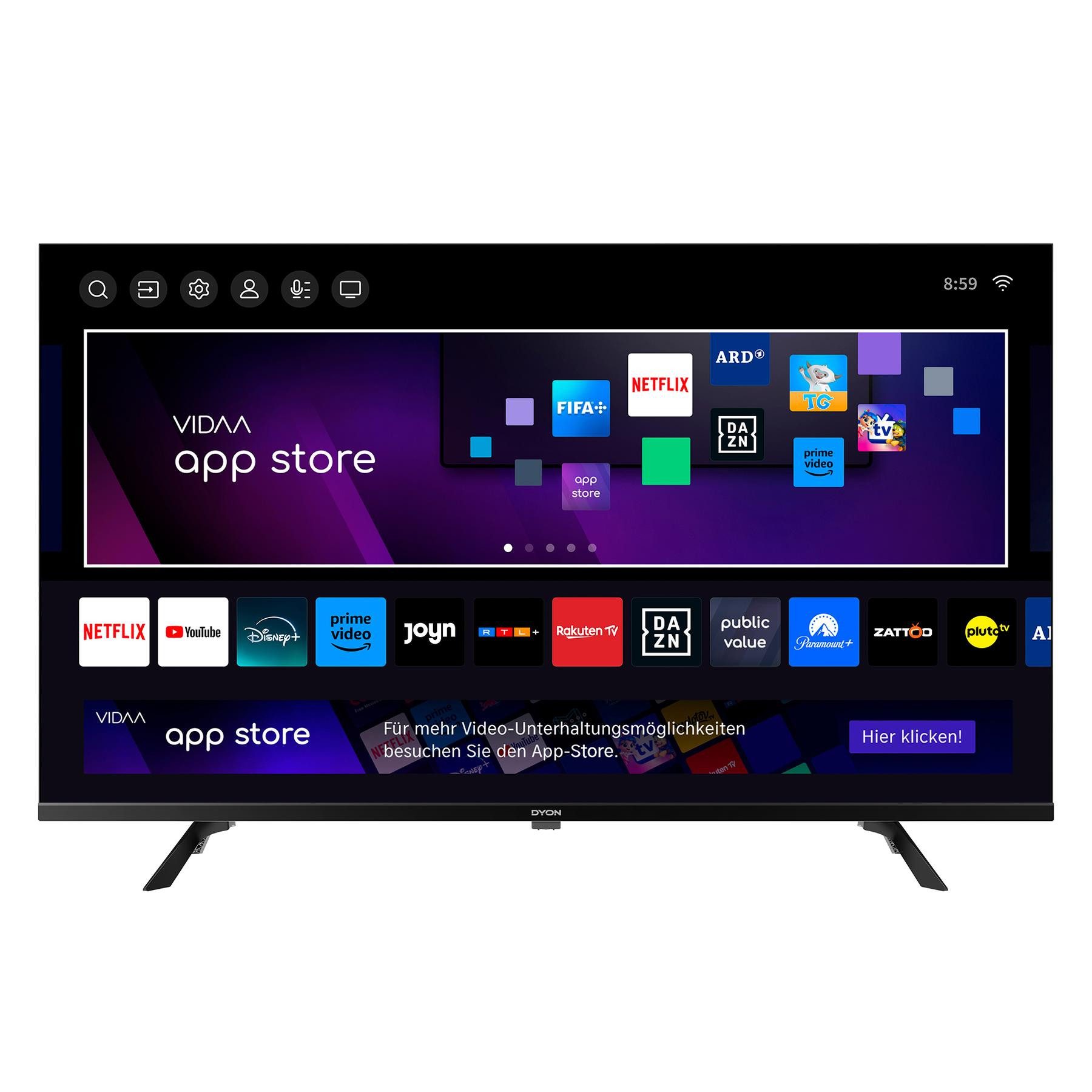 Dyon MOVIE SMART 40 VX-2 LED-Fernseher schwarz ! RABATT: 33.35%