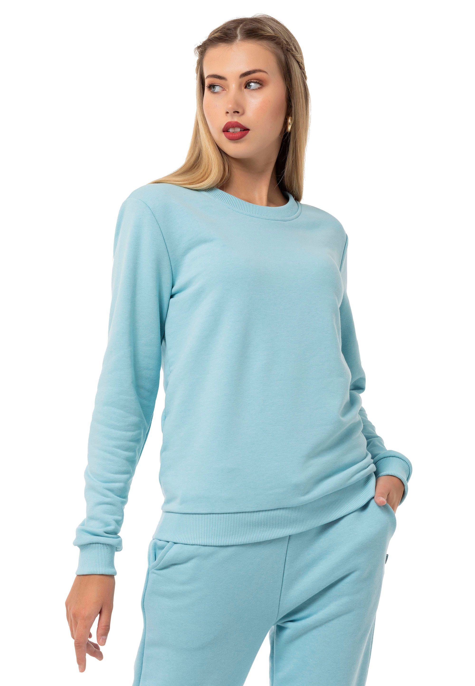 Pullover RedBridge Qualität Hellblau Sweatshirt Rundhals Premium