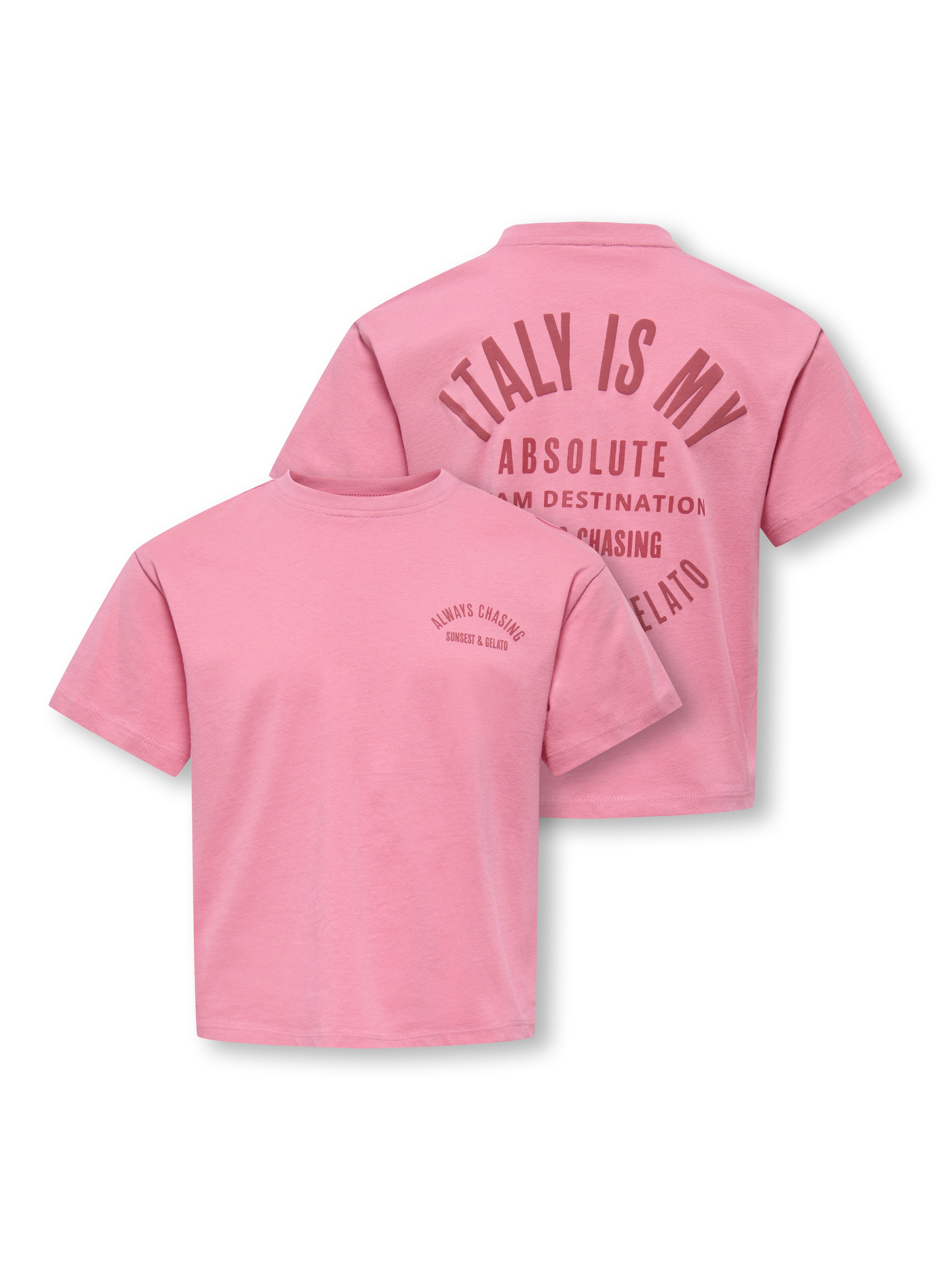 KIDS ONLY T-Shirt KOGVILLA LIFE S/S BOXY PRINTED TOP JRS in dezenter Boxy-Form