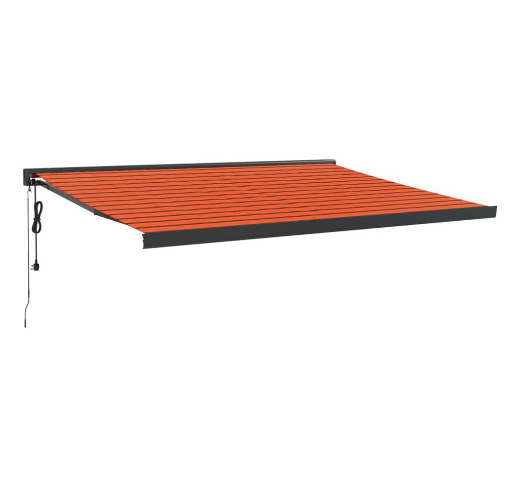 Thumbnail - furnicato Markise Einziehbar Orange und Braun 4,5x3 m Stoff und Aluminium (1-St)