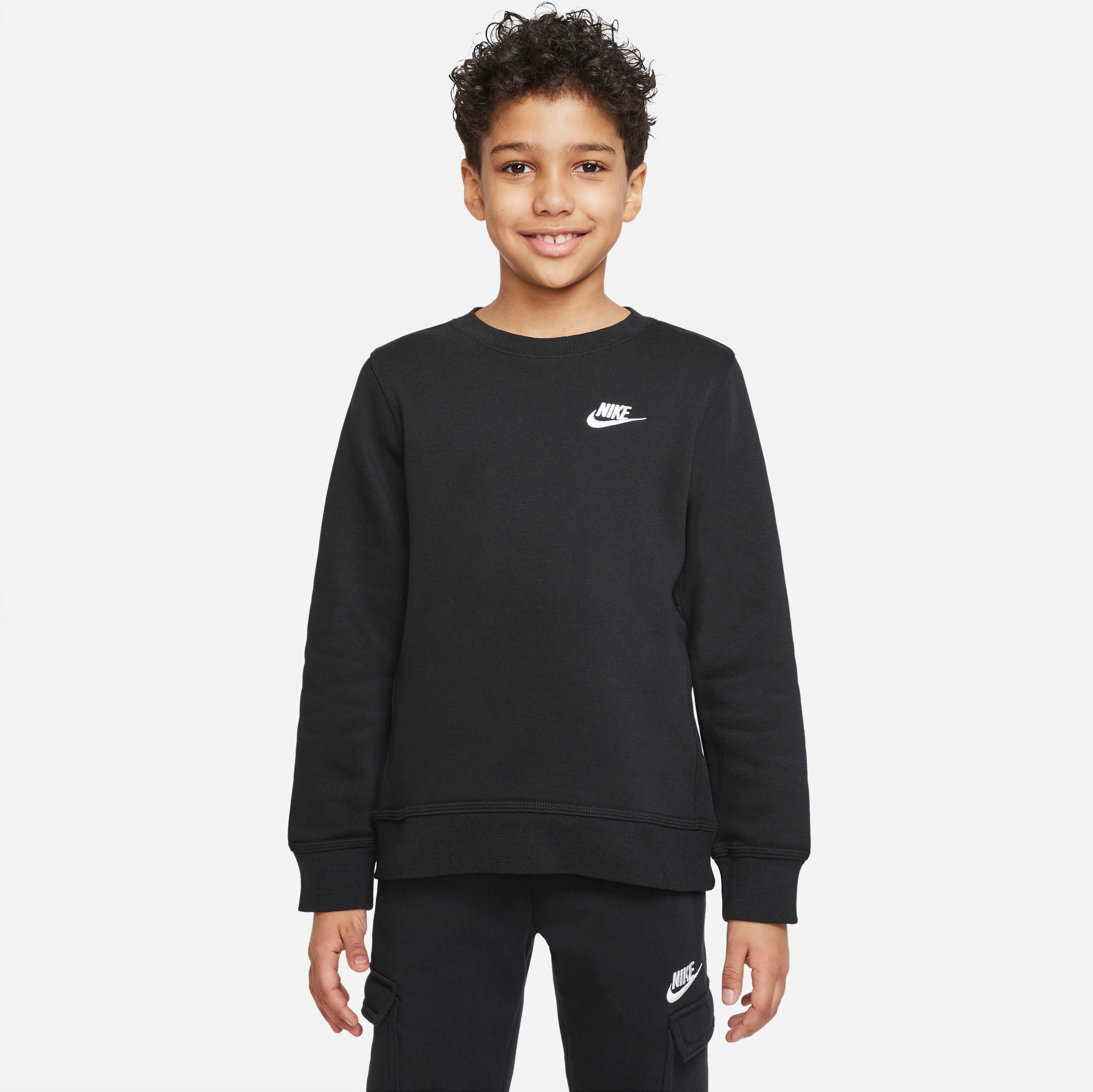 Nike Sportswear Sweatshirt Club Big Kids Sweatshirt BLACK/WHITE | Sweatshirts