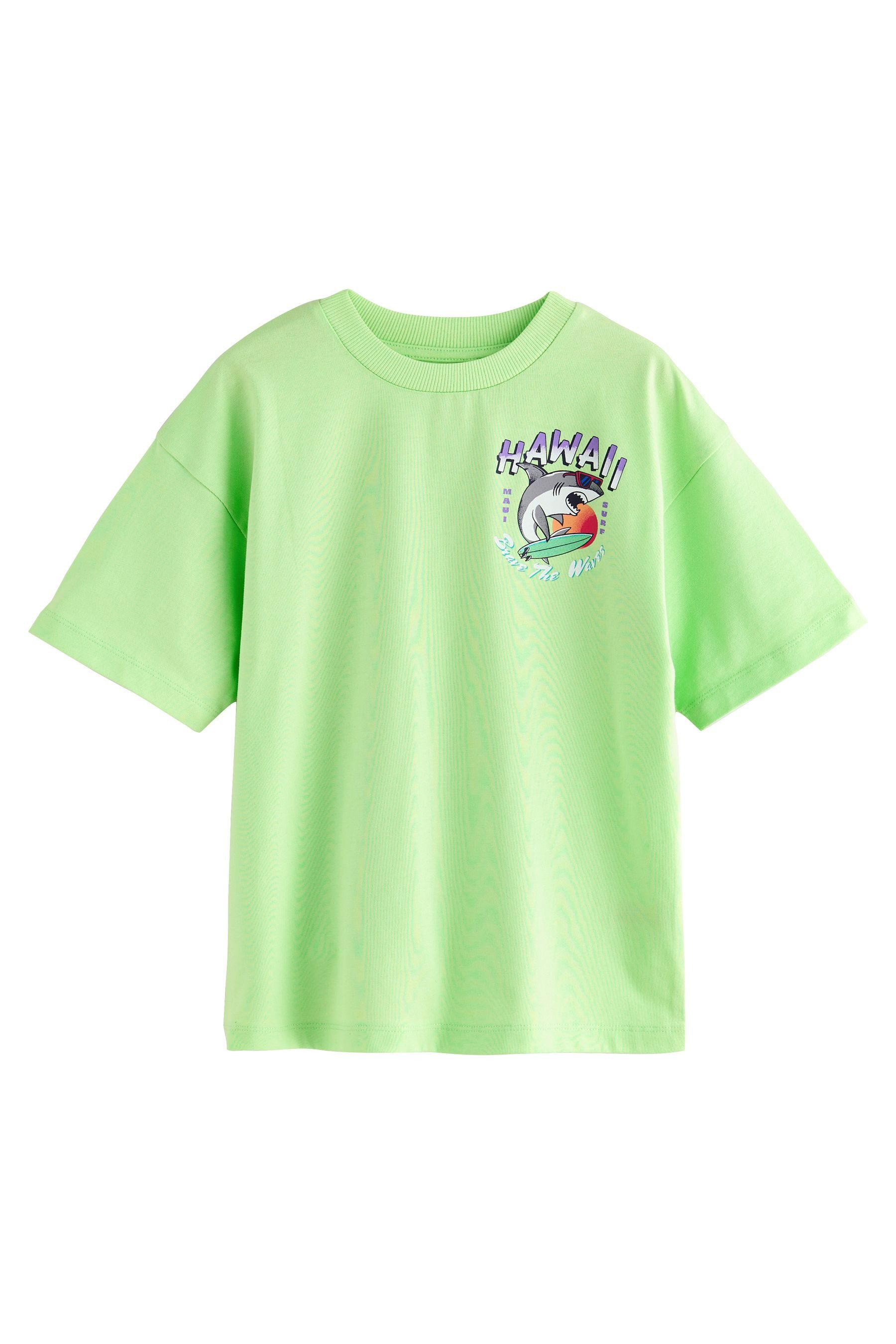 Next Print-Shirt Relaxed Fit Kurzarm-T-Shirts mit Grafik, 3er-Pack (3-tlg) – Bild 3 von 5