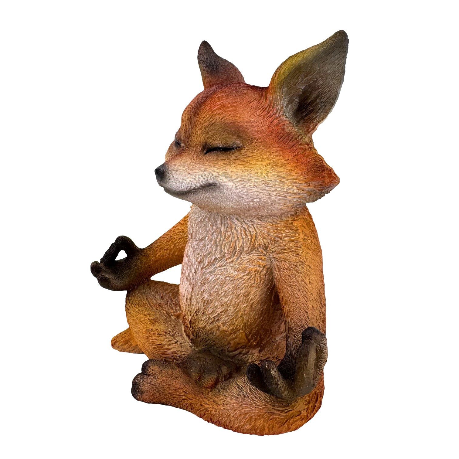 Online-Fuchs Gartenfigur Yoga Fuchs in Meditation günstig online kaufen