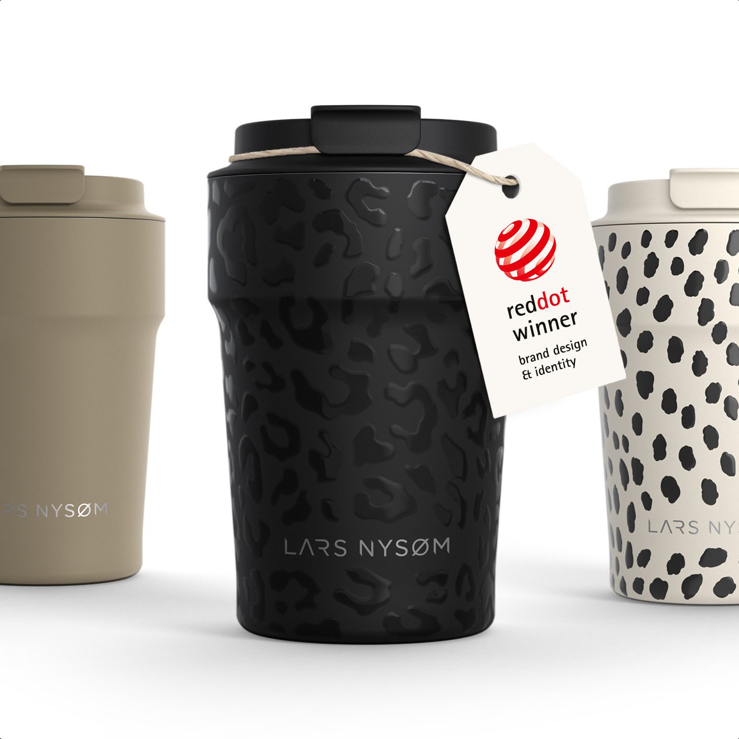 LARS NYSØM Thermobecher Bevægelse, 1-tlg., Thermobecher mit Vakuum Isolierung: 4h heiß / 8h kühl