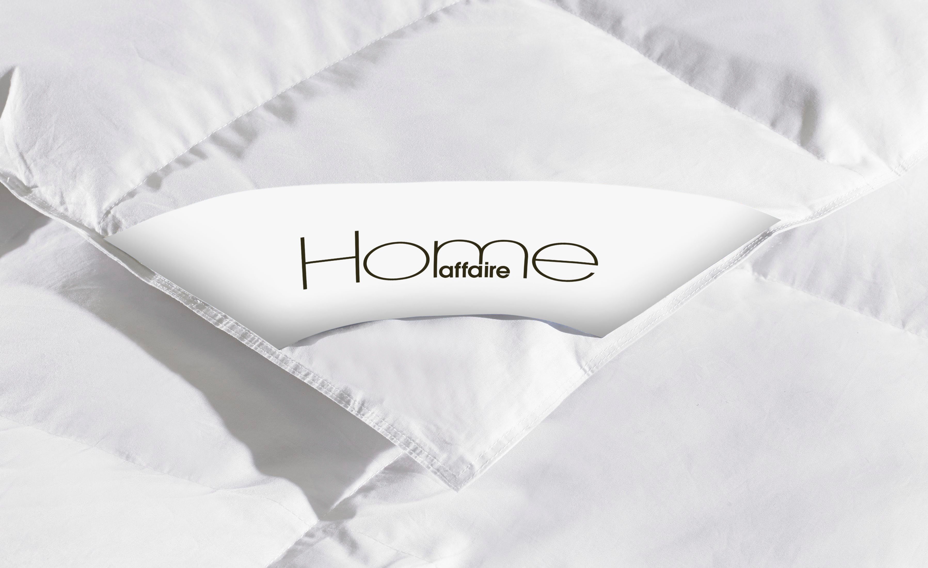 OTTO home Daunenbettdecke Köniz, Bettdecke 135x200 cm, 155x220 cm und weitere Größen, Füllung: 60% Daunen, 40% Federn, Bezug: 100% Baumwolle, Bettdecken, Sommer, Winter, Decke ist Made in Green zertifiziert