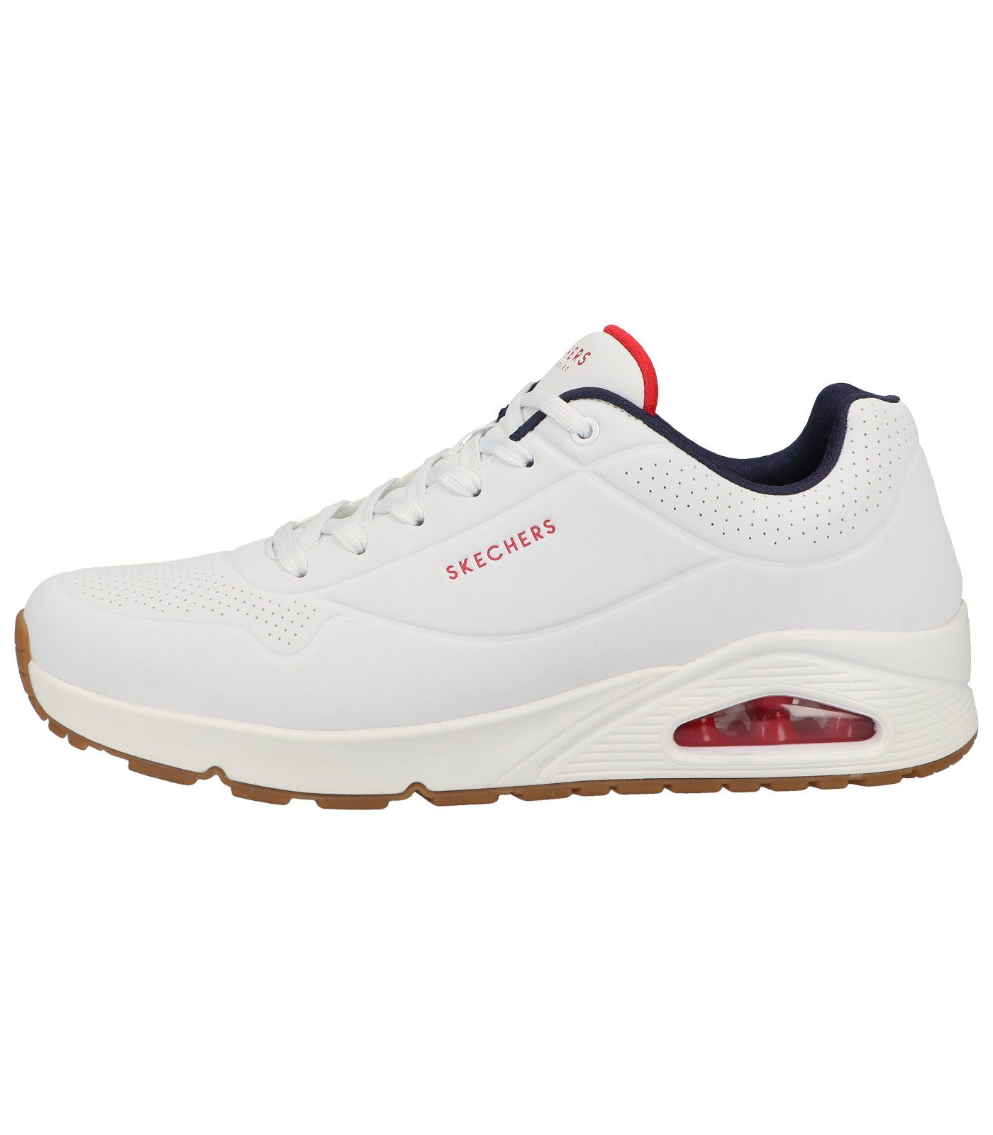 Sneaker Skechers Lederimitat white/navy/red Sneaker