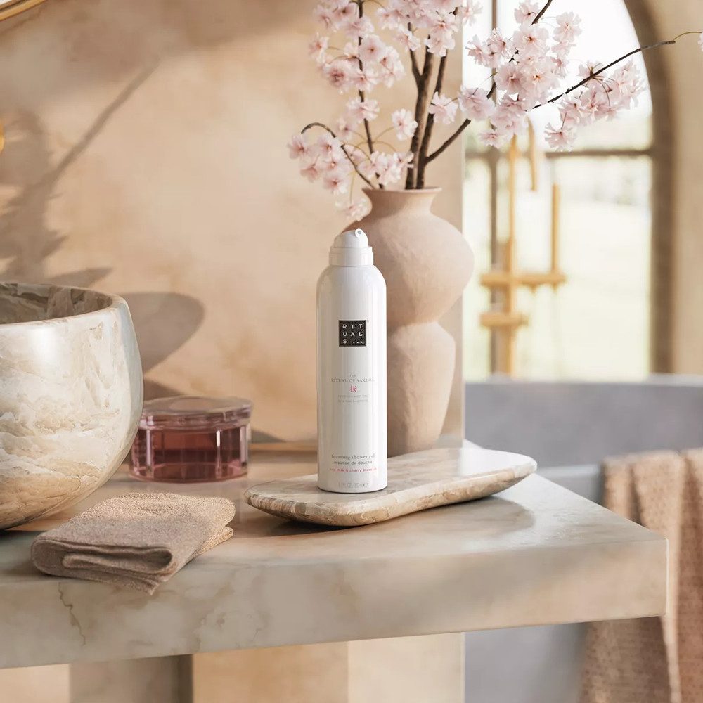 Rituals Duschgel Rituals The Ritual Of Sakura Foaming Shower Gel 200ml, Schäumendes Duschgel mit Kirschblüten-Duft