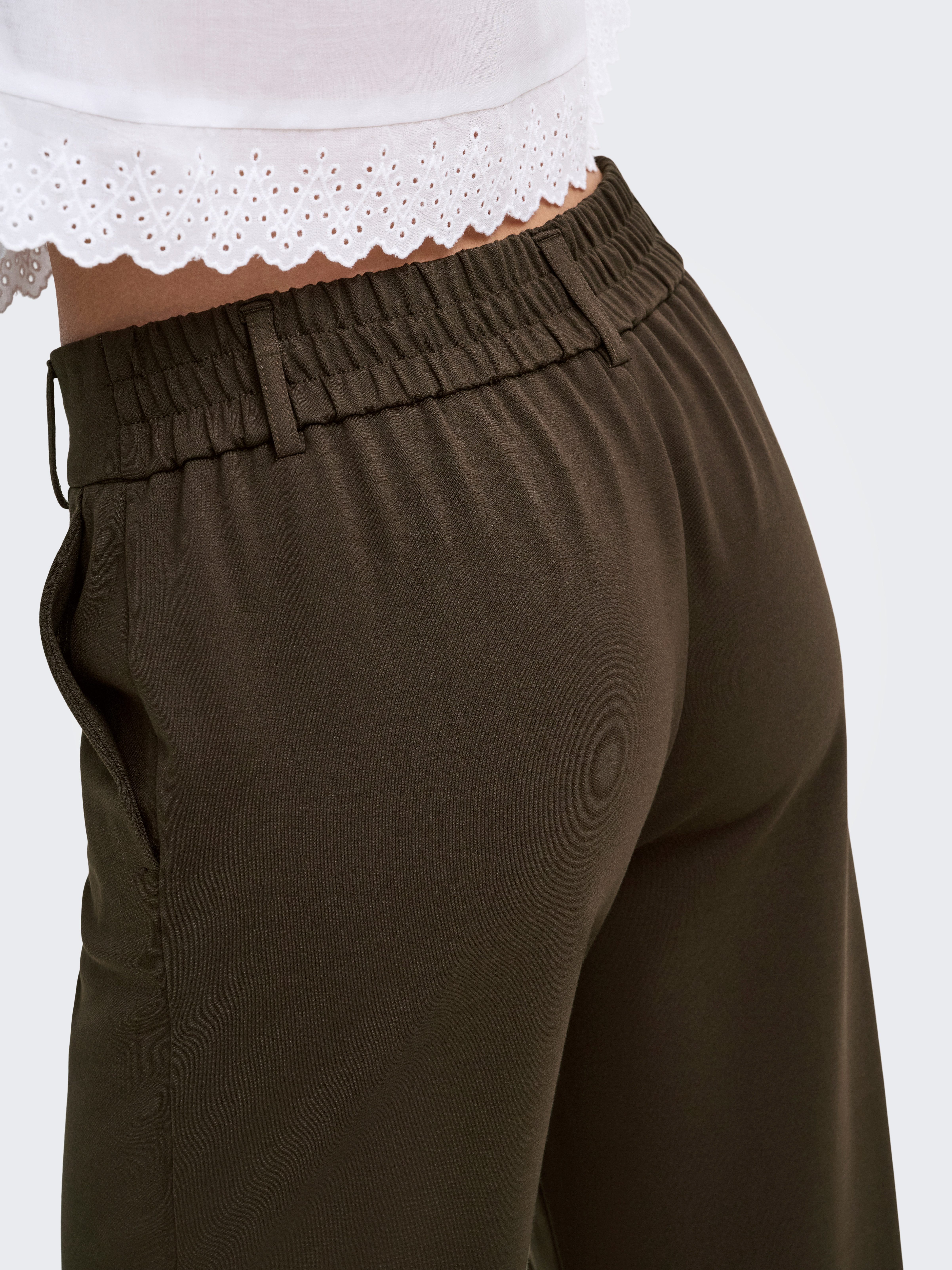 ONLY Anzughose ONLPOPTRASH LIFE MW STRAIGHT PANT PNT Viskosemischung