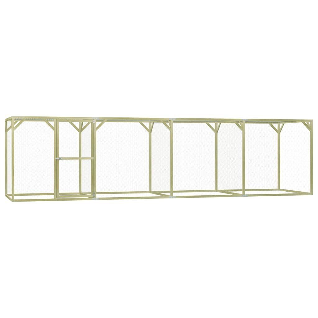 furnicato Hühnerstall Hühnerkäfig 1,5x6x1,5 m Imprägniertes Kiefernholz