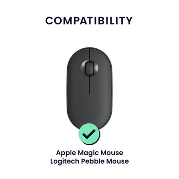 kwmobile Backcover Silikon Schutzhülle für Logitech Pebble Mouse, PC Maus Cover Hülle aus softem Silikon - Lavendel