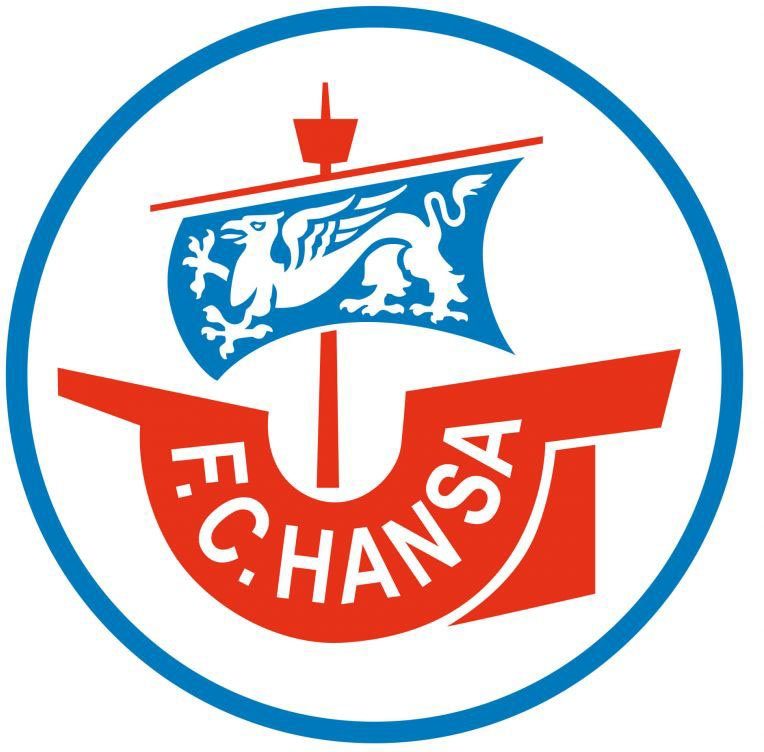 Wall-Art Wandtattoo Fußball Hansa Rostock Logo (1 St)