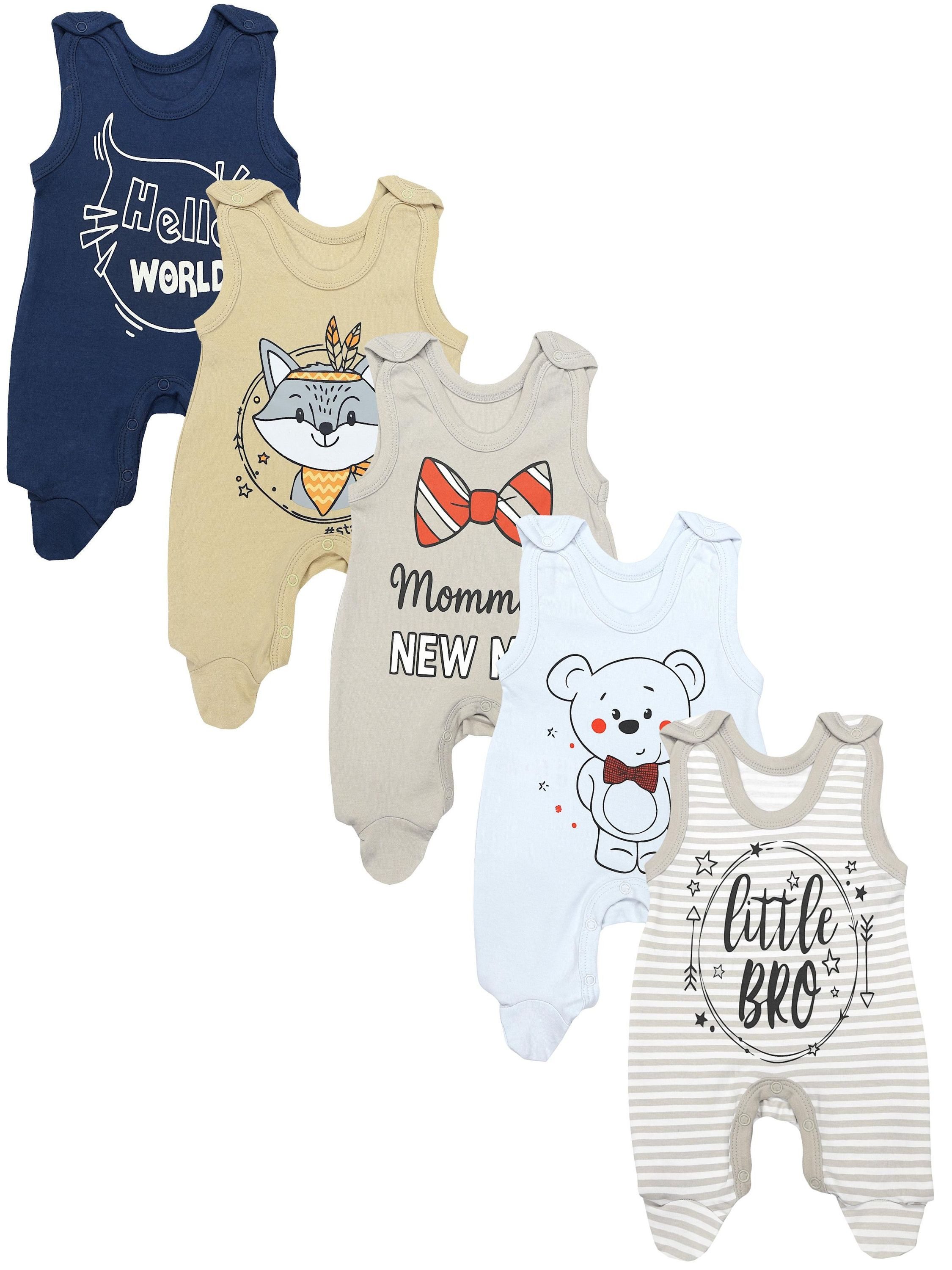 TupTam Strampler TupTam Baby Unisex Strampler mit Aufdruck Spruch 5er Pack