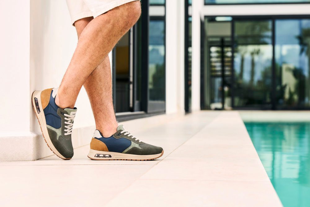 Rieker Sneaker, Schnürschuh, Halbschuh, Freizeitschuh mit gepolstertem Schaftrand