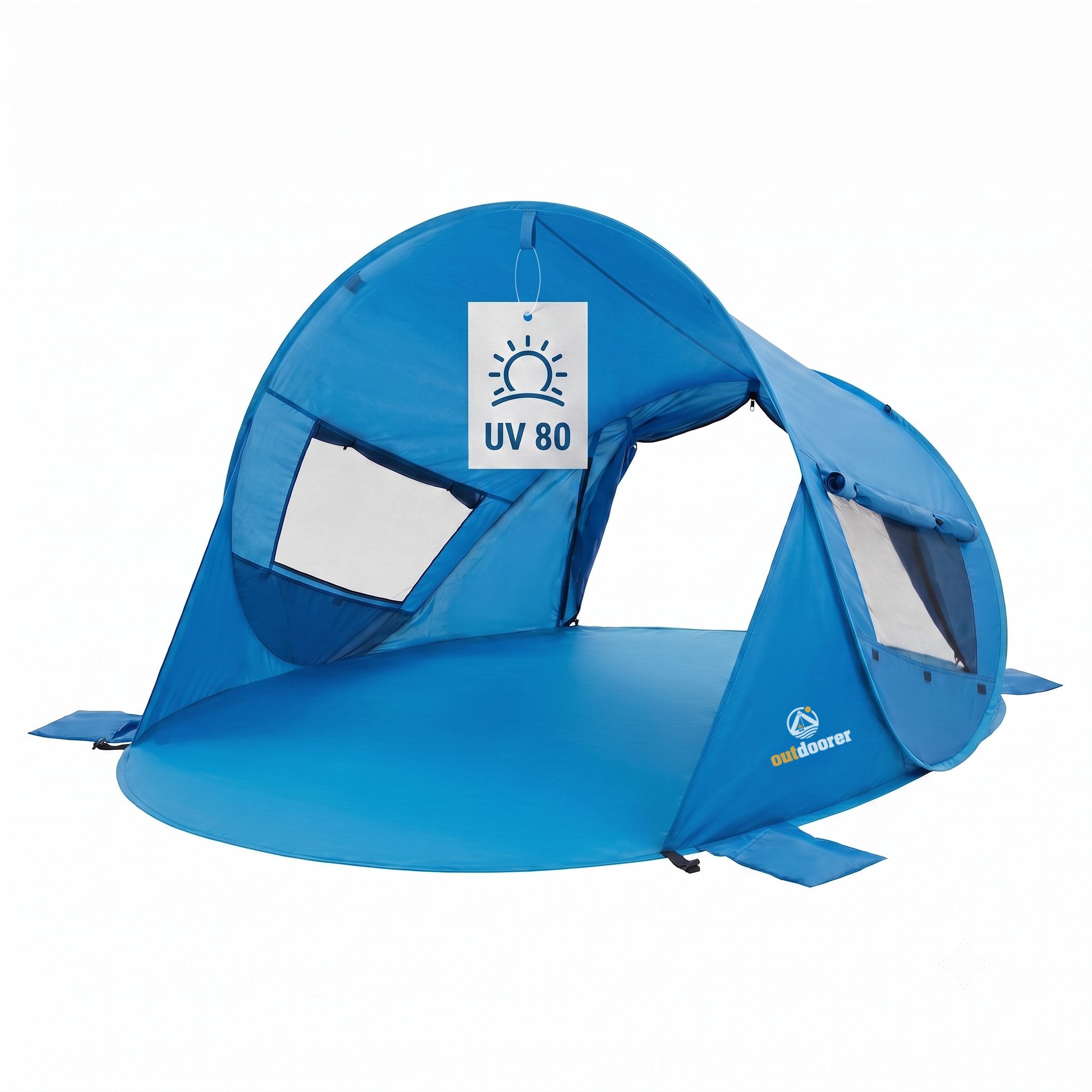 outdoorer Strandmuschel Pop up outdoorer Beach Air, Personen: 4, UV 80, Sonnen- & Windschutz, leicht, Minipackmaß