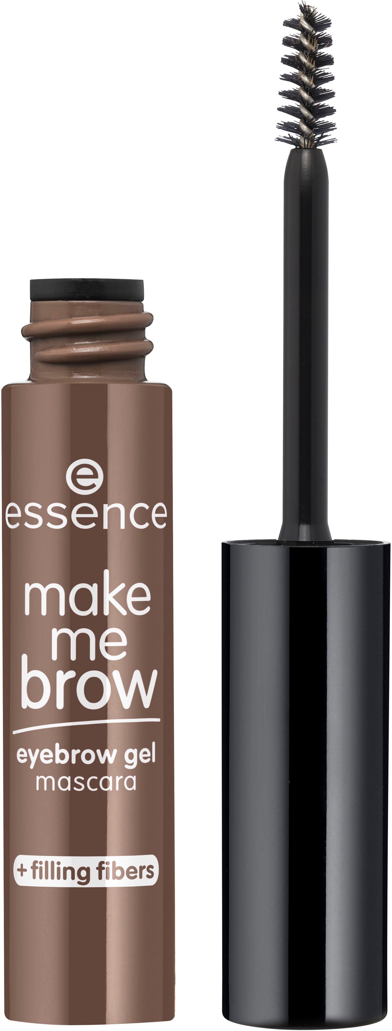 Essence Augenbrauen-Farbe make me BROW eyebrow gel mascara, 3-tlg., mit kleinen Fasern