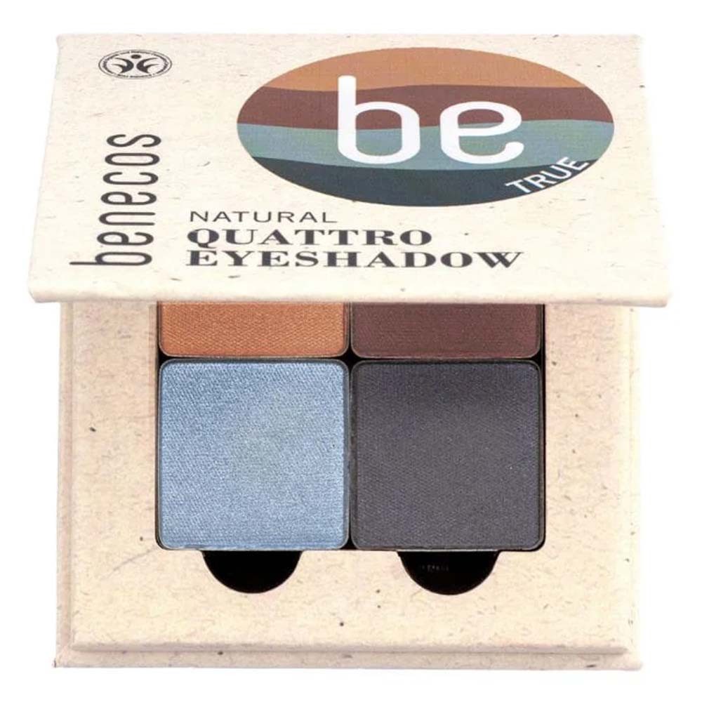 Benecos Lidschatten Natural Quattro Eyeshadow - True Blue 8g