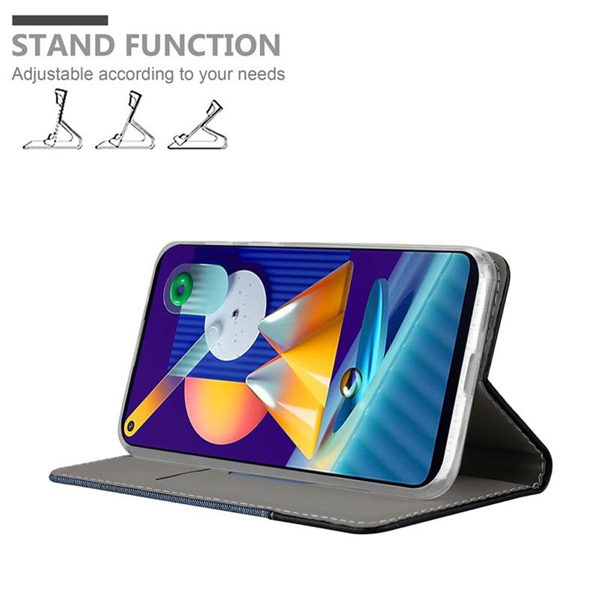 Cadorabo Handyhülle für Samsung Galaxy A11 / M11 Hülle Samsung Galaxy A11 / M11, Klappbare Handy Schutzhülle - Hülle - mit Standfunktion und Kartenfach