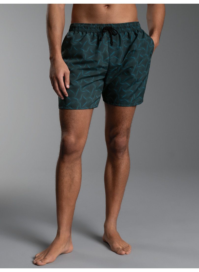 Trigema Shorts TRIGEMA Bade-/Freizeitshorts mit Druckmotiv (1-tlg)