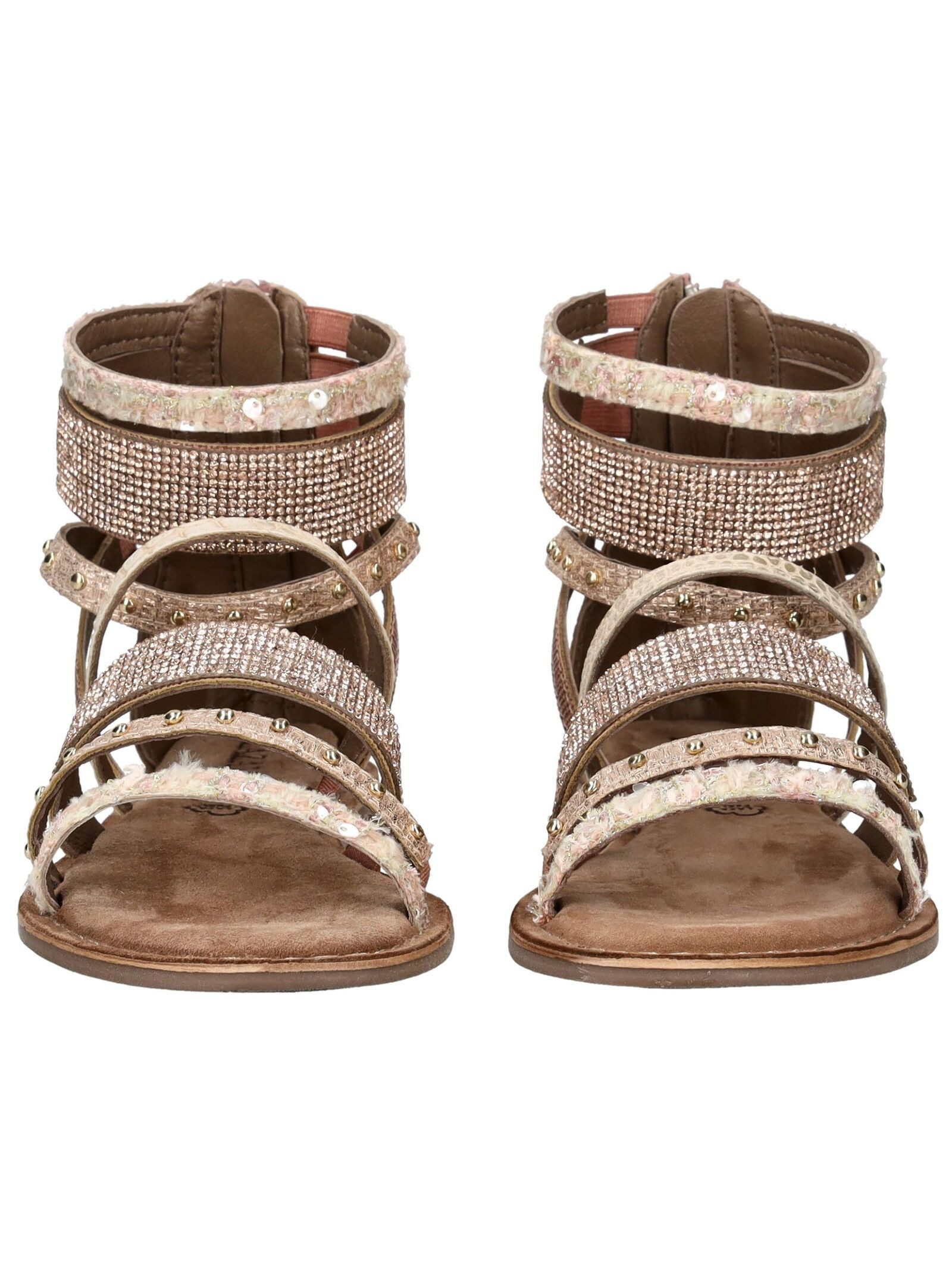 Lazamani Lazamani Sandalen Leder Schaftsandalette