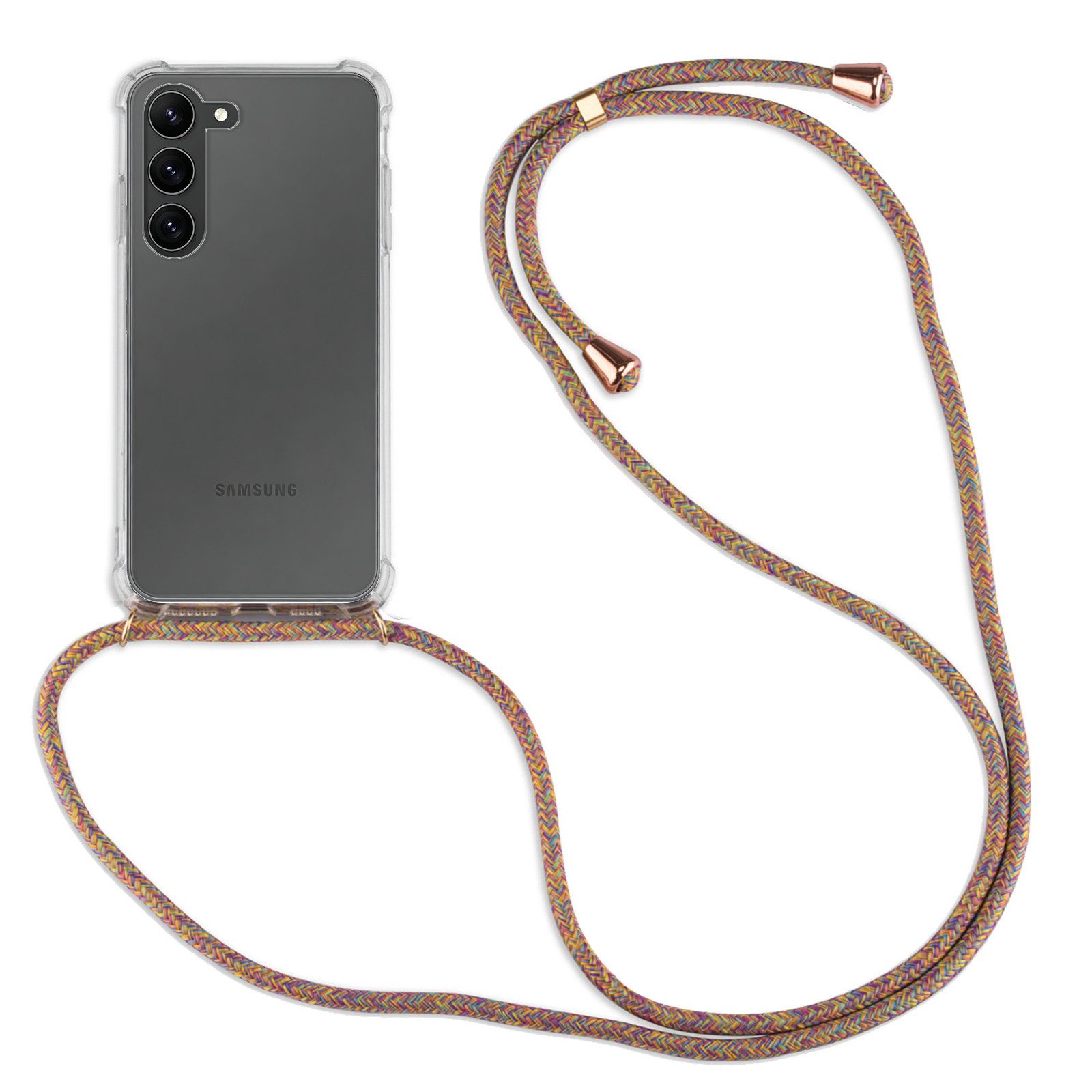 betterfon Handykette für Samsung Galaxy Modelle Hülle mit Band & Kordel Stoßfest, Stoßfestes TPU-Case + verstellbares PP-Handyband