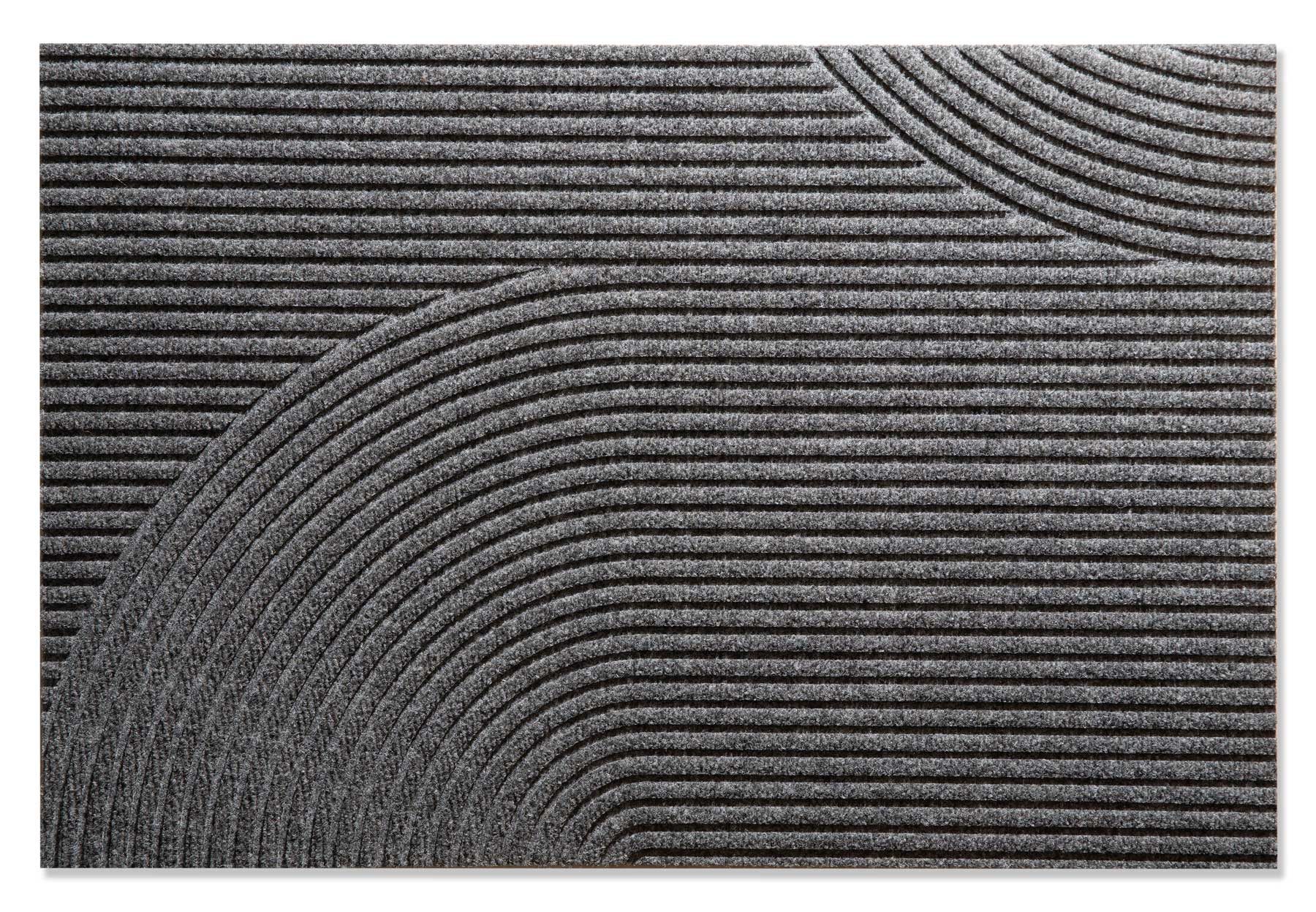 Heymat Fußmatte Fußmatte 60 x 90 cm Stein grau randlos, Eingangsmatte groß, Höhe: 600 mm