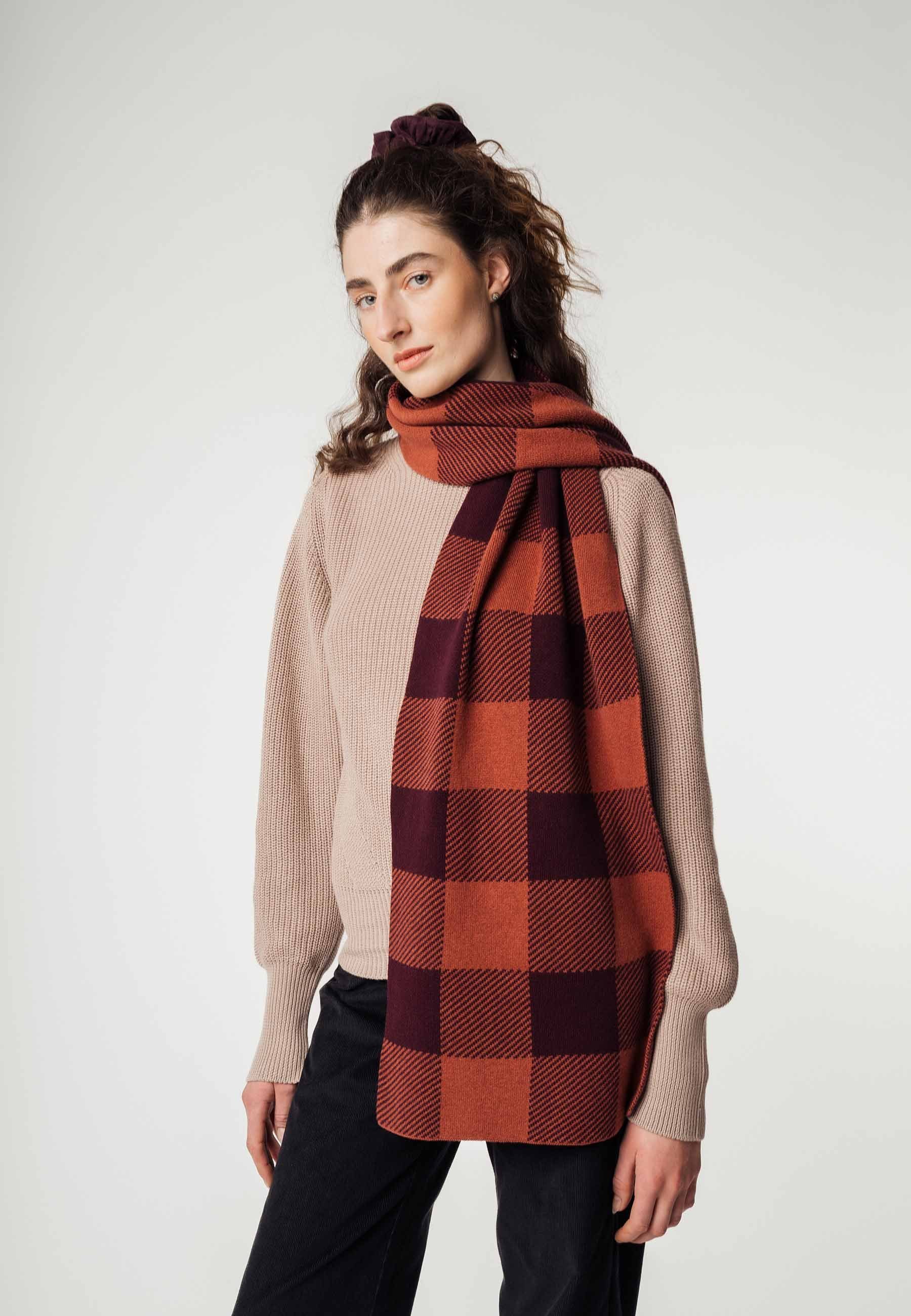 MELA Schal Unisex Jacquard Rippstrick Schal günstig online kaufen