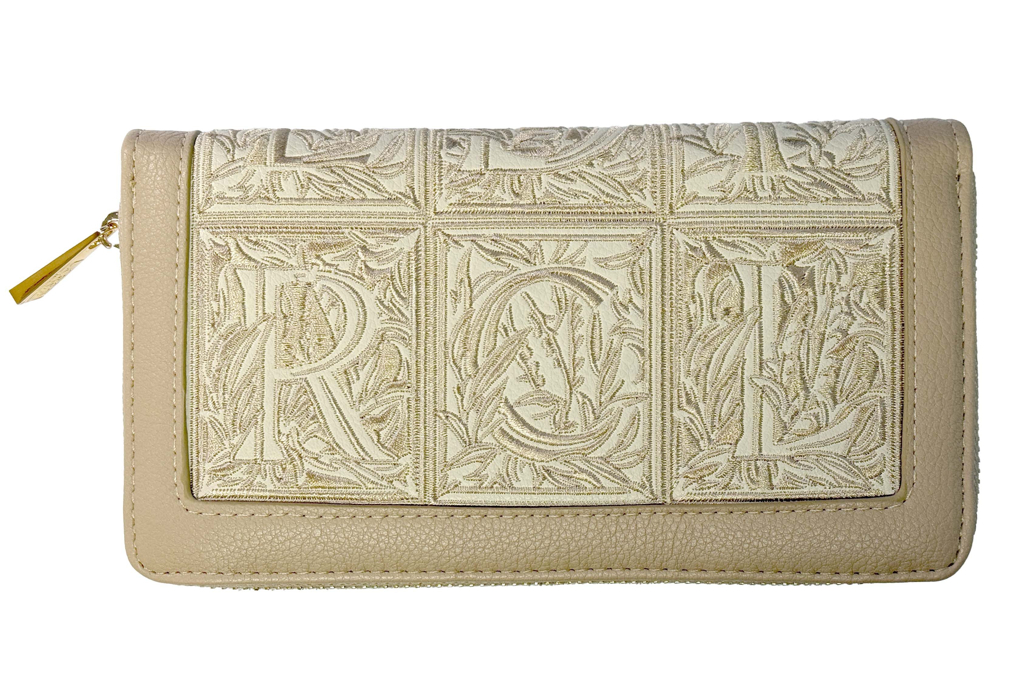 L. CREDI Geldbörse L.CREDI-Damen-Börse RFID ORELIA sand-offwhite (1-tlg), RFID