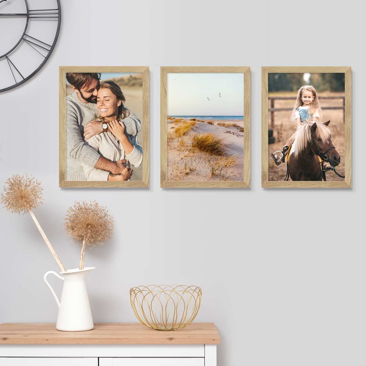 PHOTOLINI Bilderrahmen 3er Set breite Rahmen, günstig online kaufen