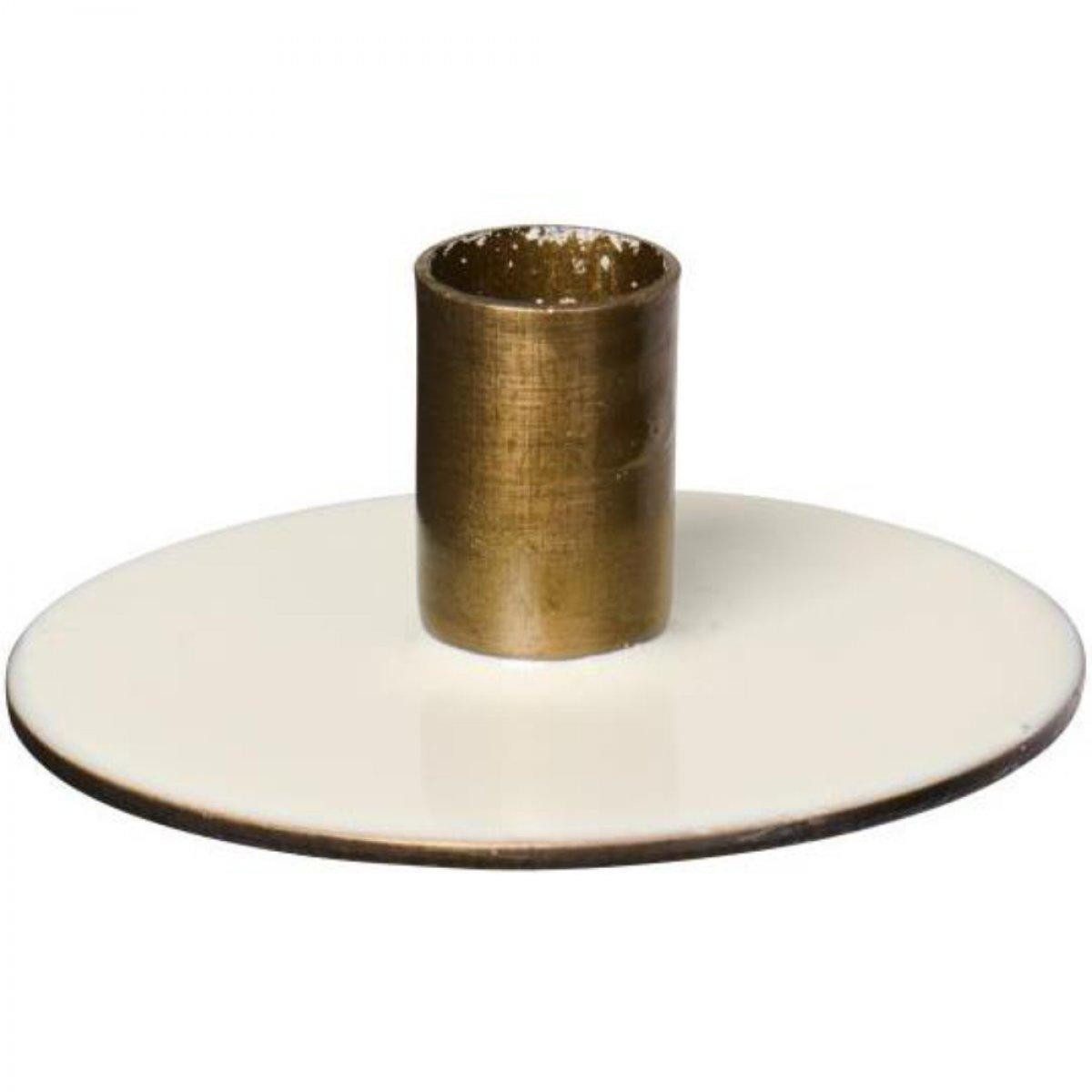 Ib Laursen Kerzenhalter Ib Laursen Kerzenhalter Butter Cream, Messing (6x2,5cm)