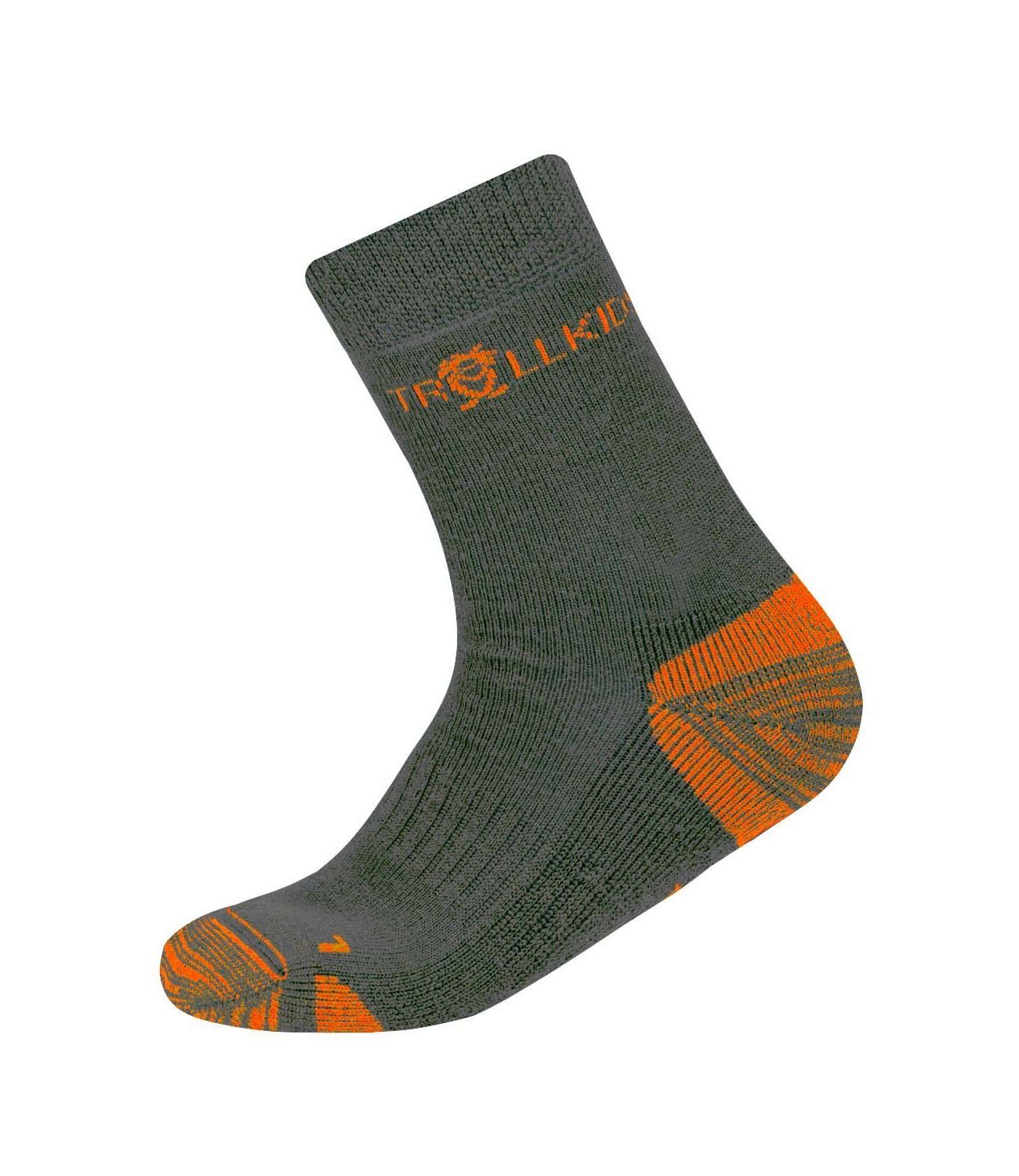 TROLLKIDS Wandersocken Preikestolen Anthrazit/Orange