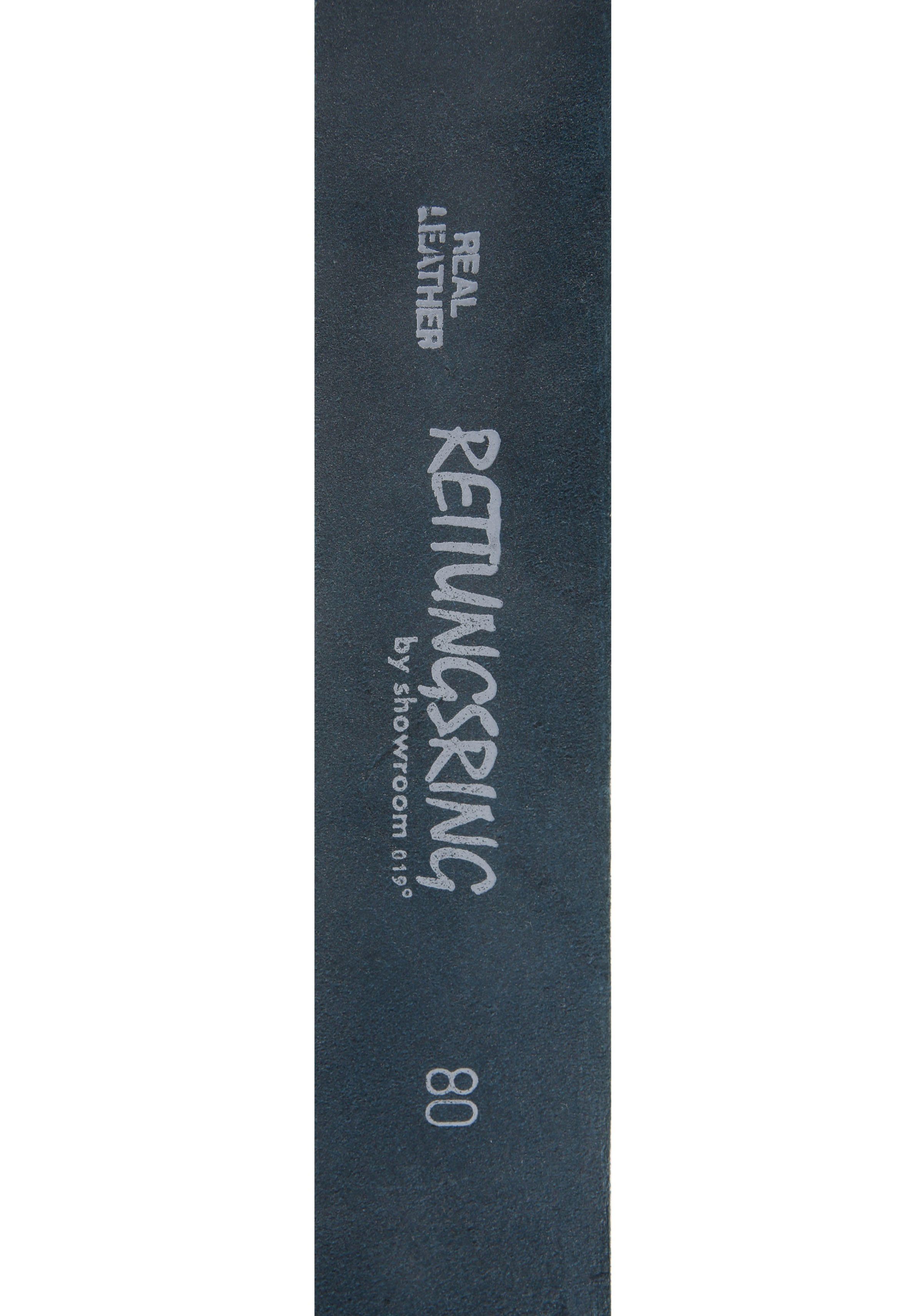 Ledergürtel mit RETTUNGSRING showroom by »Felswand Grau« 019° Schließe austauschbarer