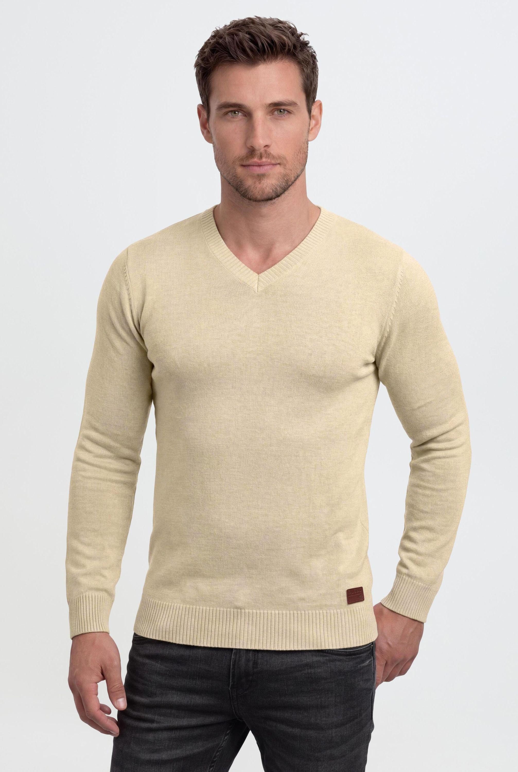 Blend Strickpullover BHLasse Feinstrickpullover mit aufgestickten Ellenbogenpatches
