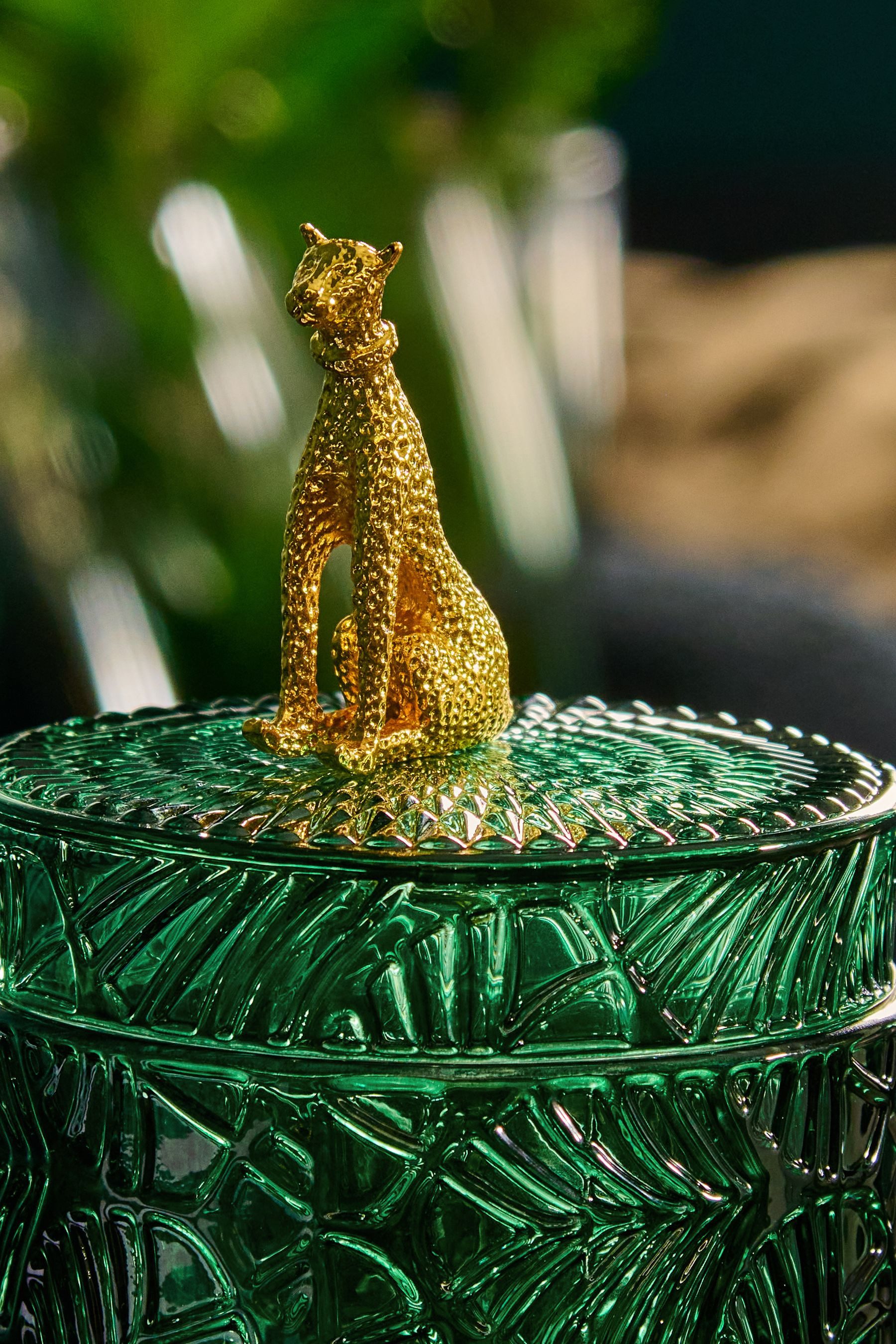 Next Dekoschale Ablagetöpfchen aus Glas mit Muster und Leopard