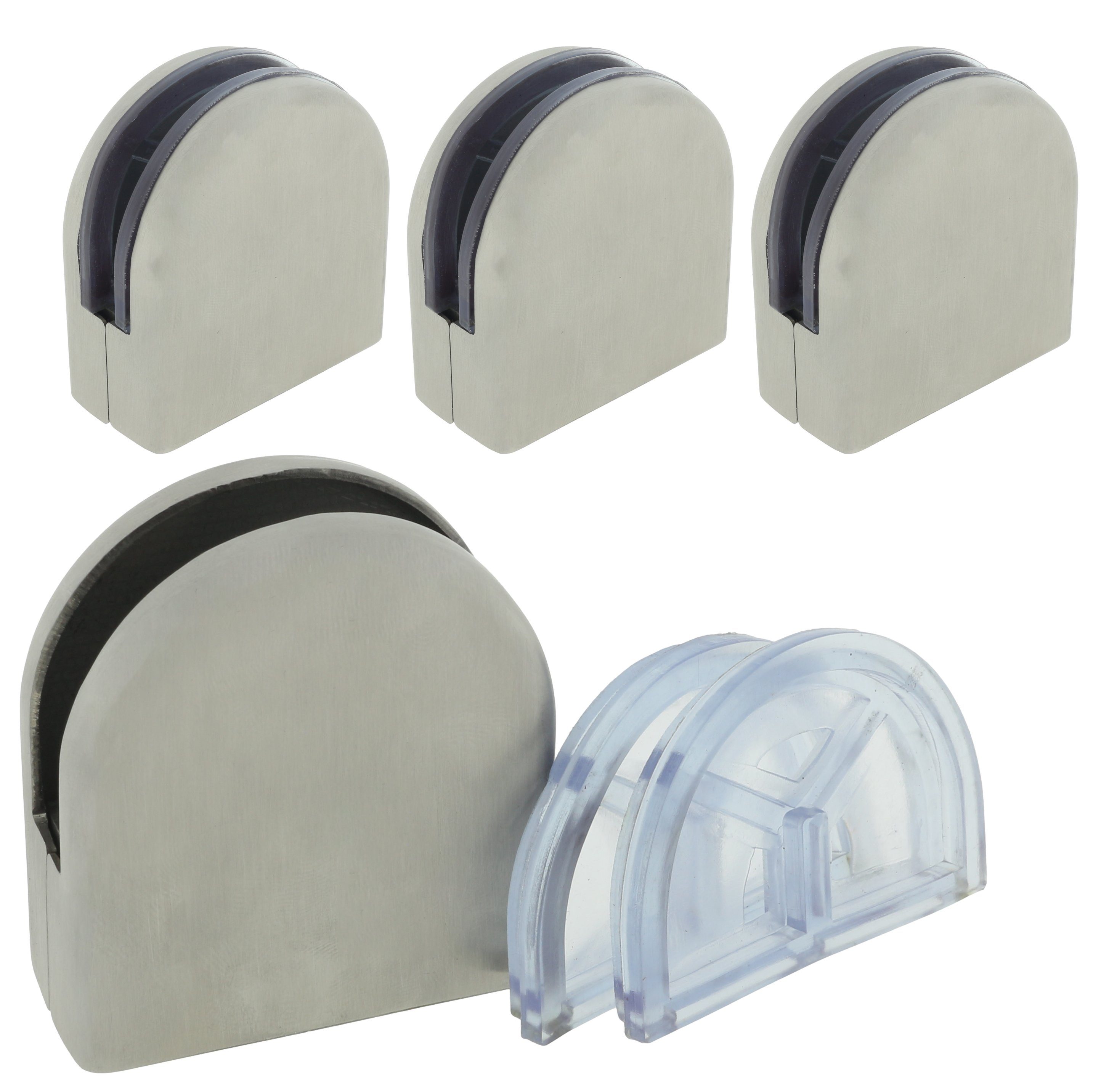 Klemmhalter für Sichtschutz 4 x Glashalter günstig online kaufen