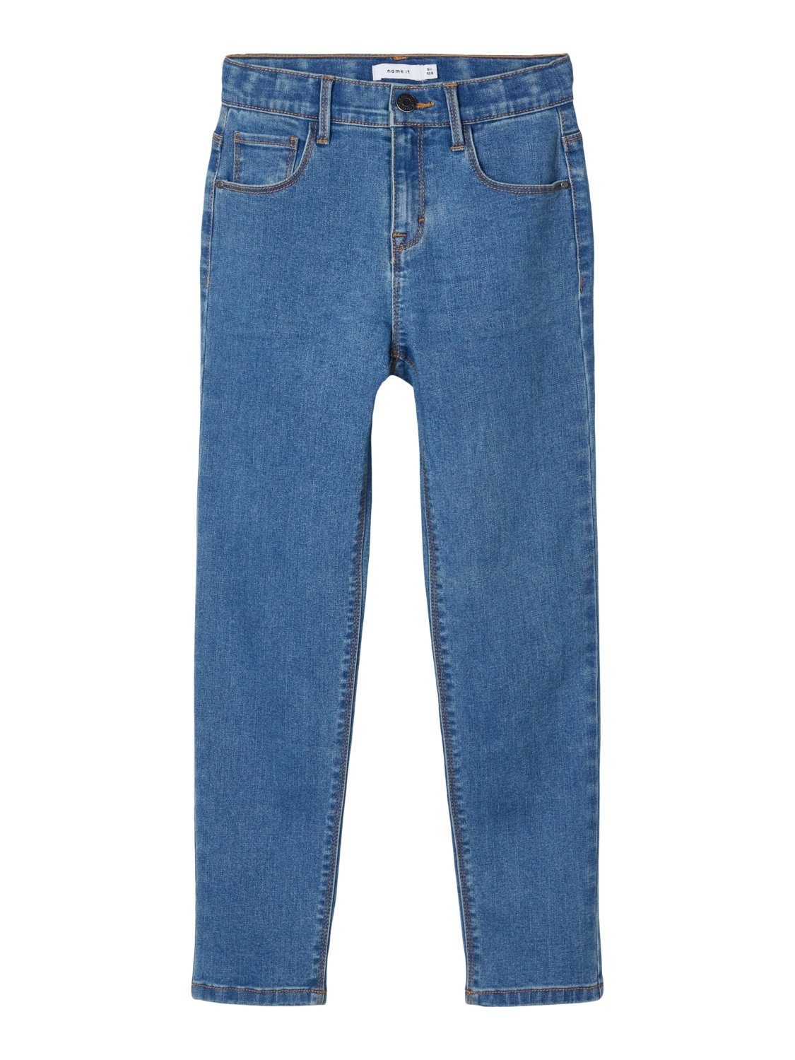 5-Pocket-Jeans Name It Mädchen Mom Fit Jeanshose aus Baumwolle